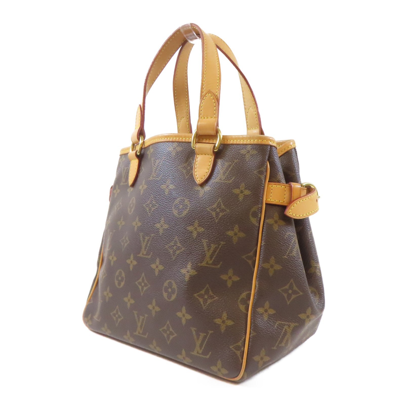 LOUIS VUITTON Monogram Batignolles金扣手挽袋啡色