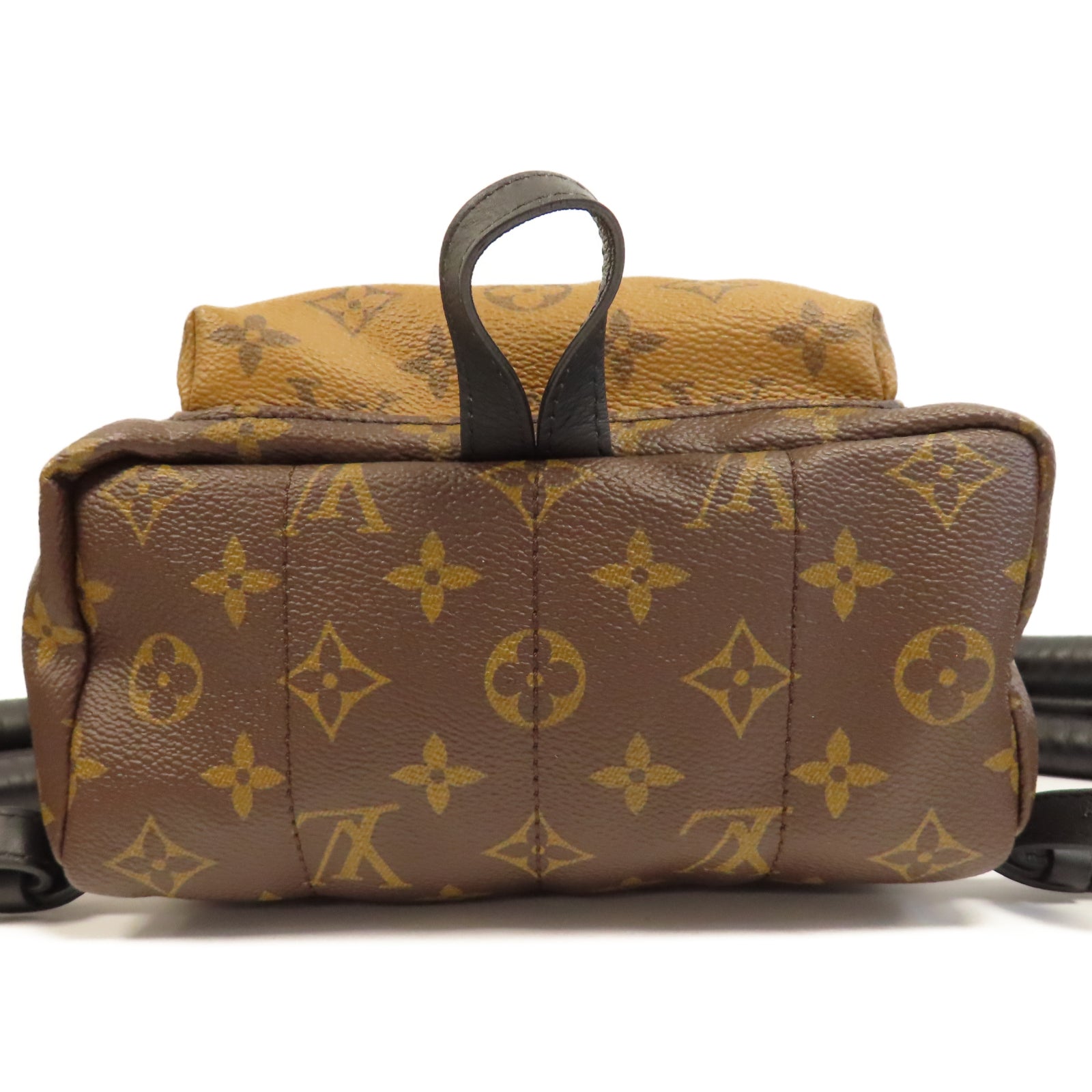 LOUIS VUITTON Monogram Reverse Palm Springs PM金扣背包啡色
