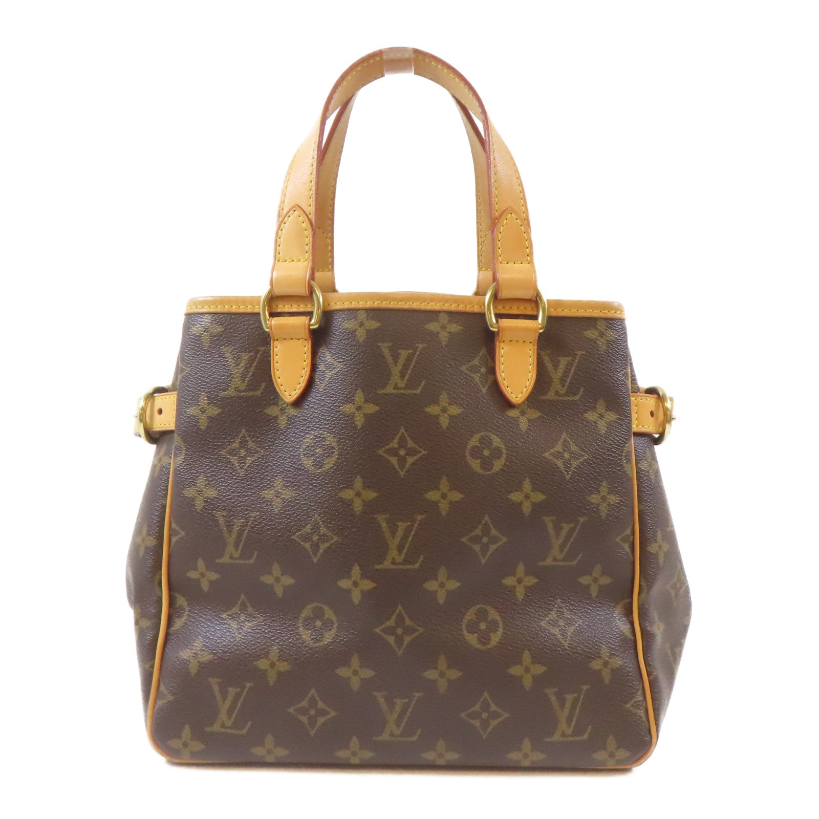 LOUIS VUITTON Monogram Batignolles金扣手挽袋啡色