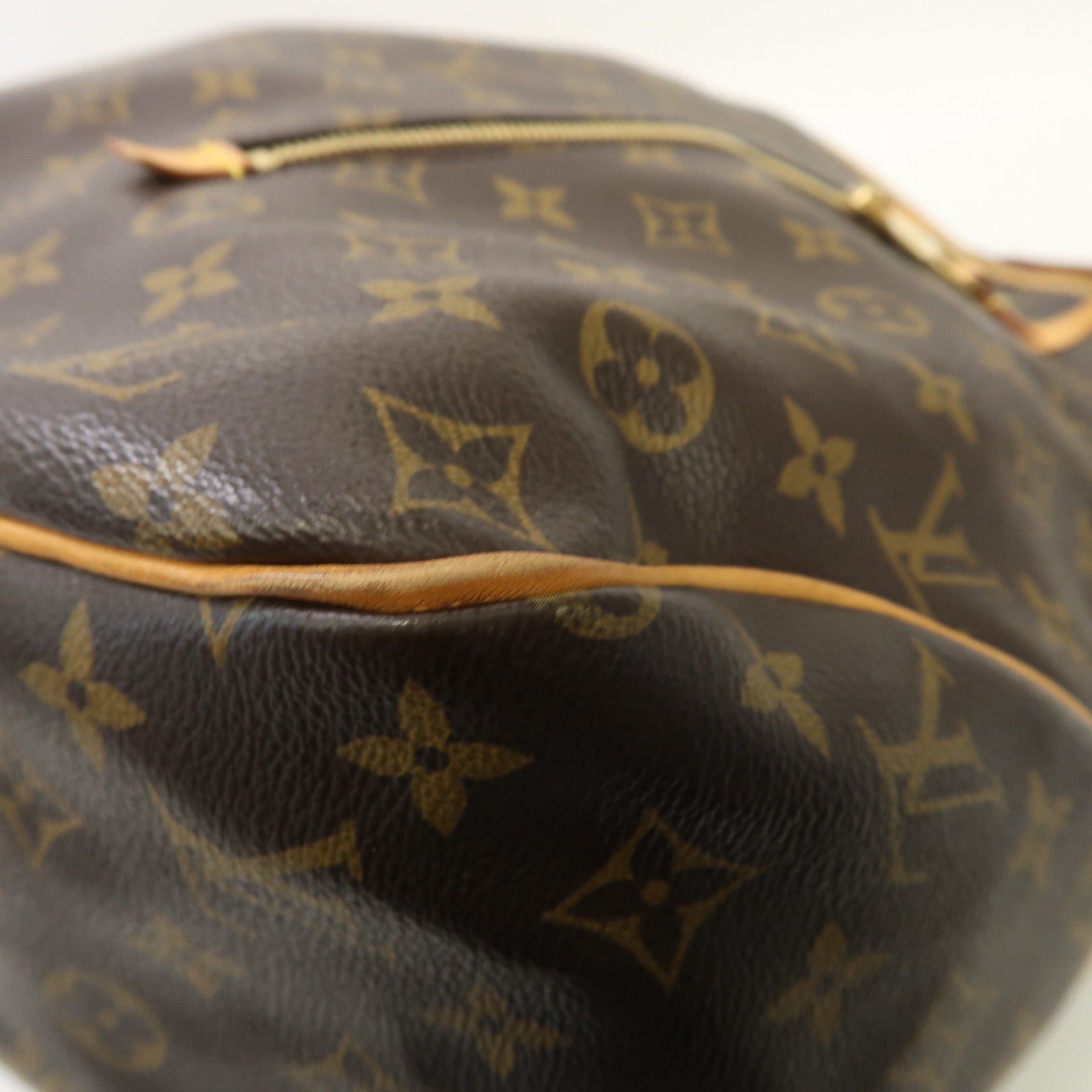 LOUIS VUITTON Monogram Delightful Tote GM金扣肩背袋啡色