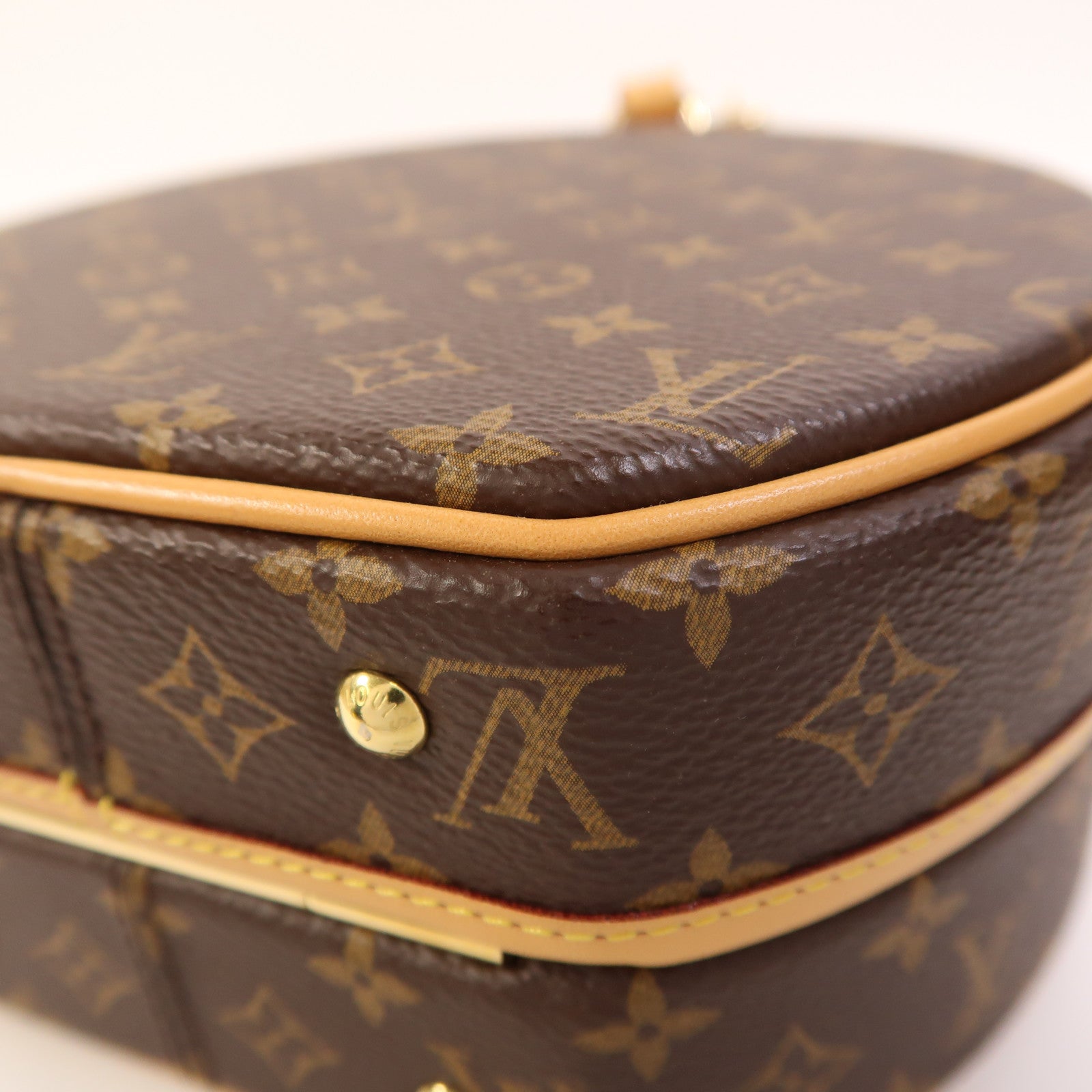 LOUIS VUITTON Monogram Petite Boite Chapeau金扣手挽肩背兩用袋
