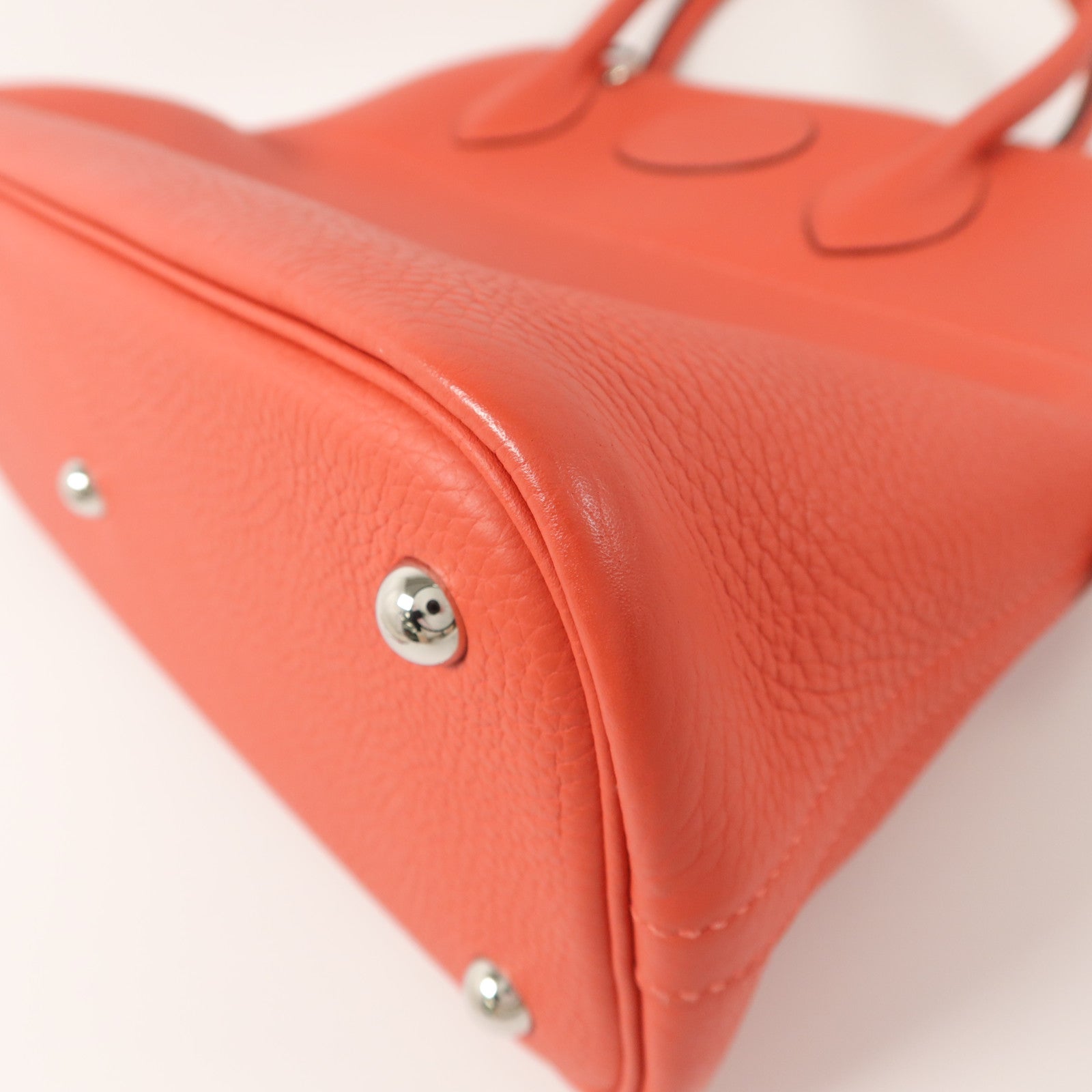 HERMES Togo皮革Bolide 31手挽袋Rouge Pivoine