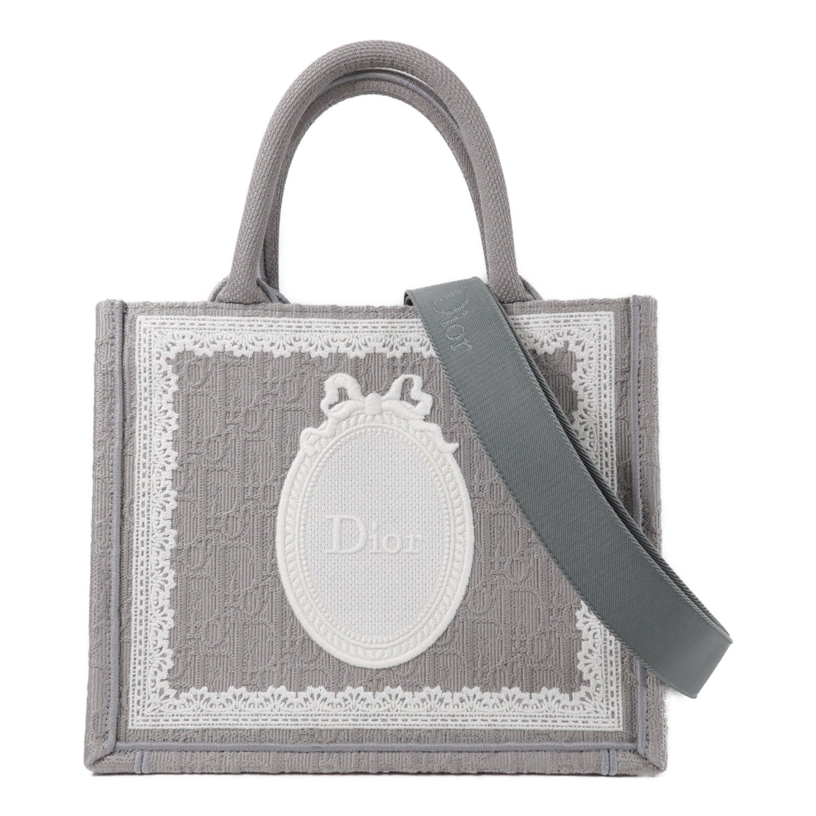 Dior 帆布Dior Medaillon Book Tote手挽肩背兩用袋