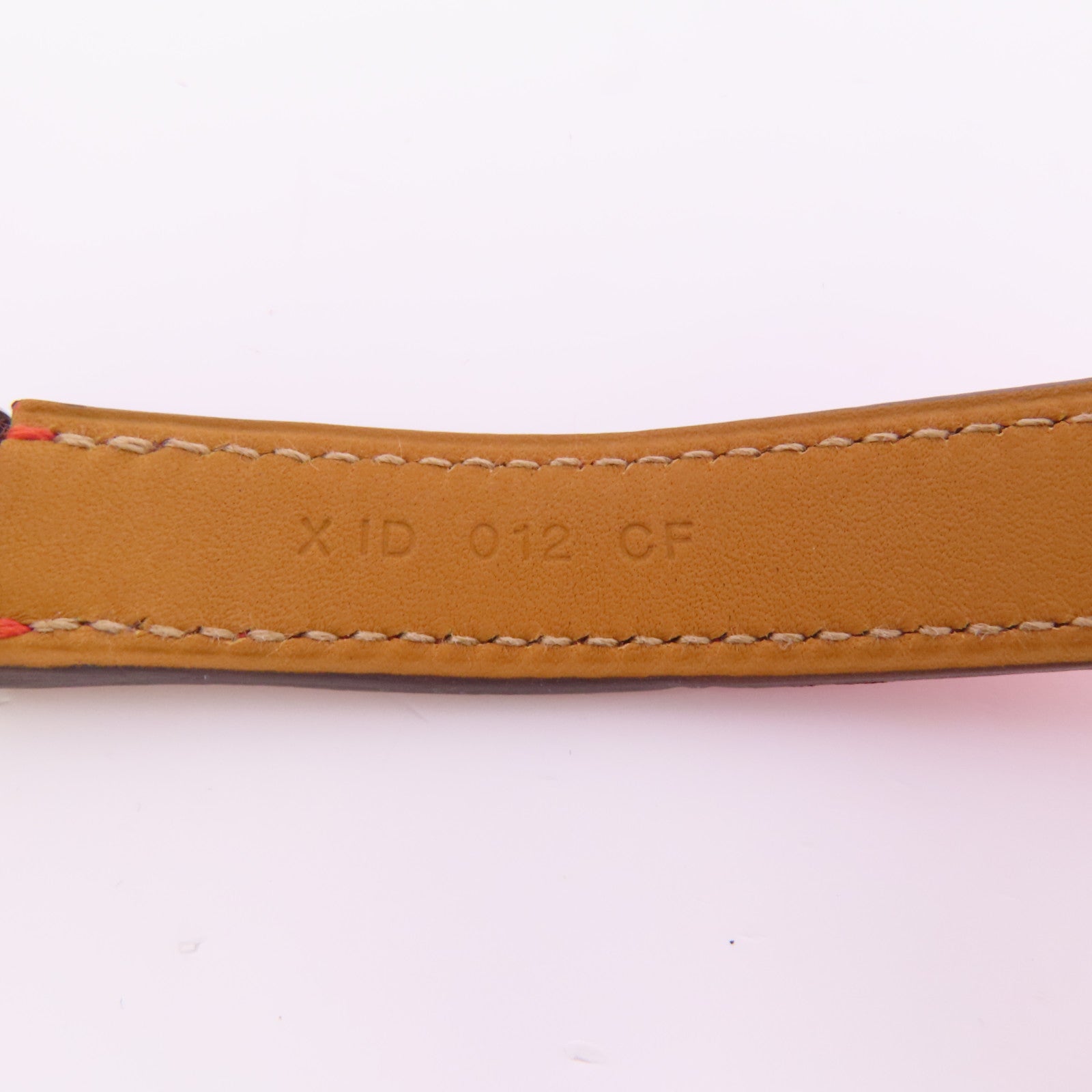 HERMES PHW Bracelet Veau Epsom Leather Red