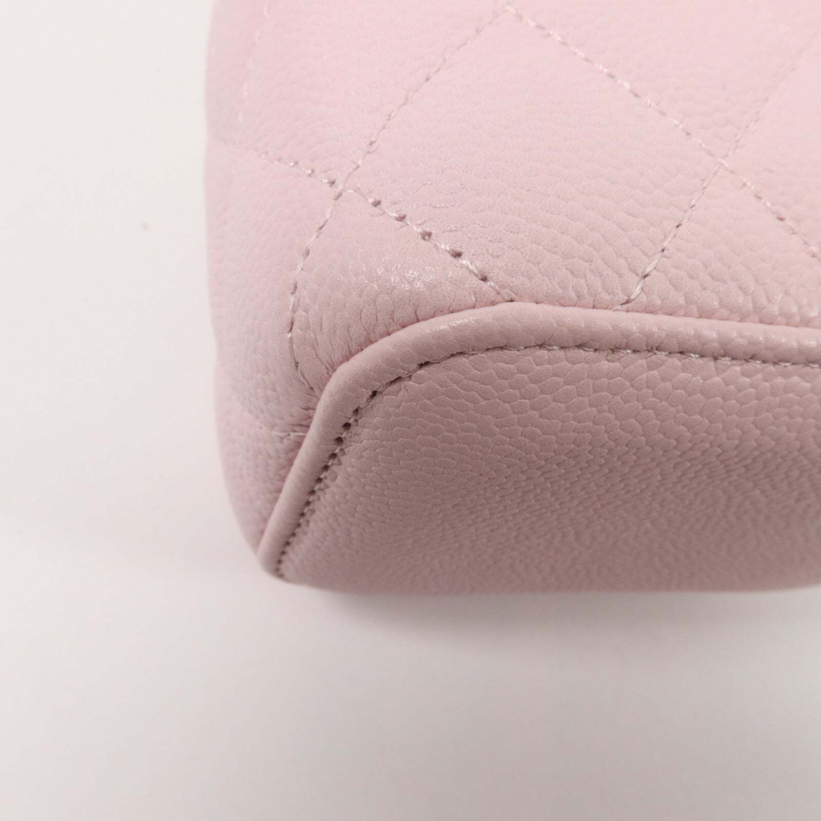 CHANEL Grained Calfskin Mini Vanity Shoulder鏈帶肩背袋
