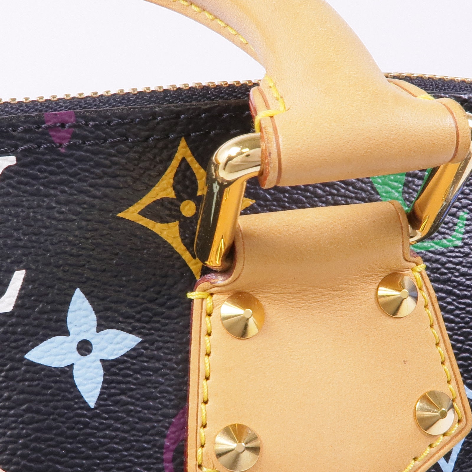 LOUIS VUITTON Monogram Multicolore Alma金扣手挽袋