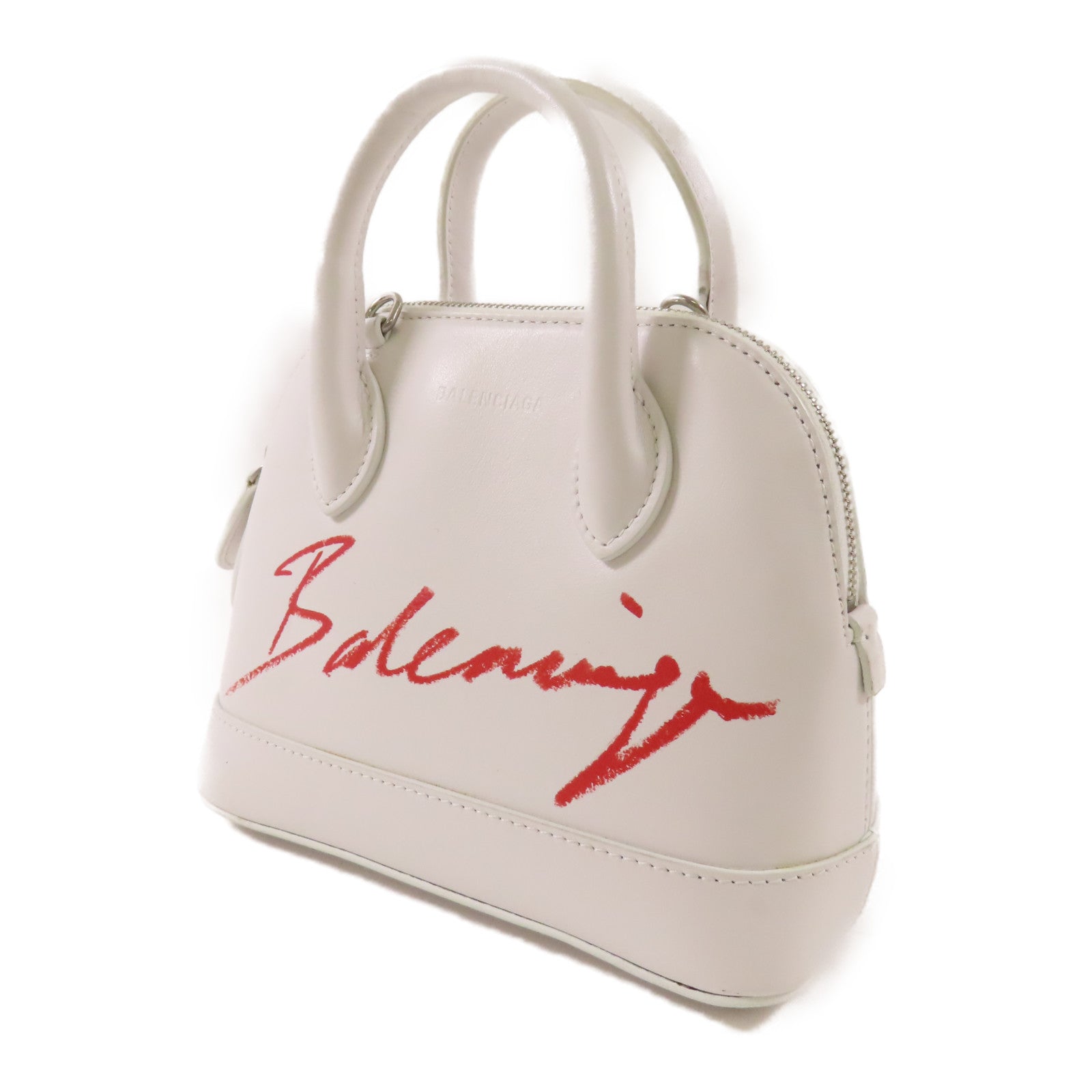 BALENCIAGA 牛皮皮革Ville XXS銀扣手挽肩背兩用袋