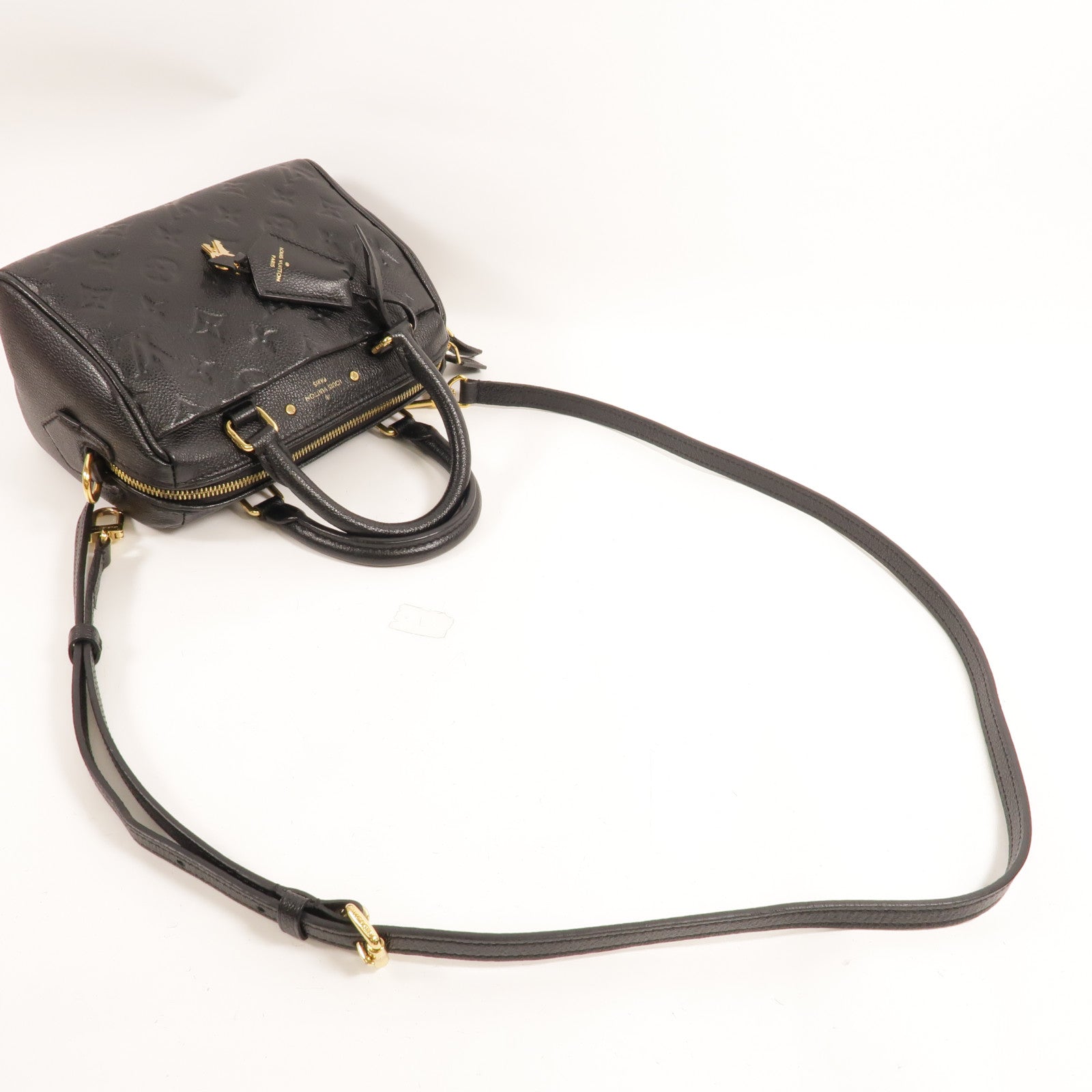 LOUIS VUITTON Monogram Empreinte Speedy Bandouliere 20手挽肩背兩用袋