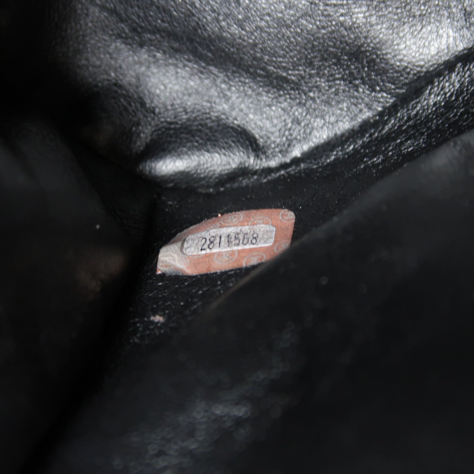 CHANEL 菱格Caviar皮革Coco Mark Vintage金扣肩背袋黑色