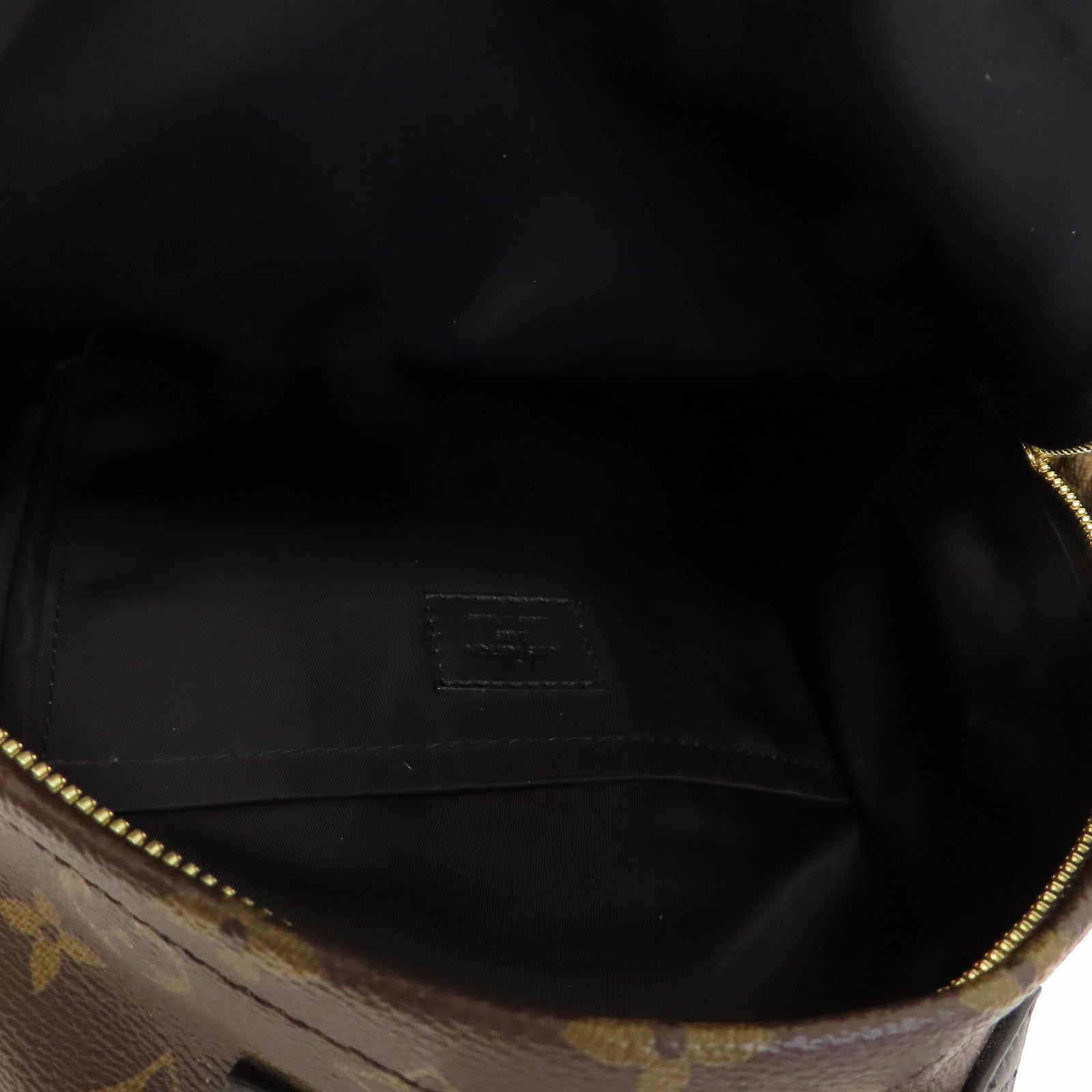 LOUIS VUITTON Monogram Reverse Palm Springs PM金扣背包啡色