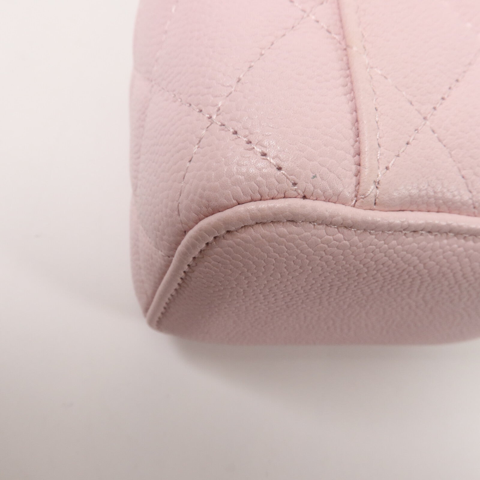 CHANEL Grained Calfskin Mini Vanity Shoulder鏈帶肩背袋