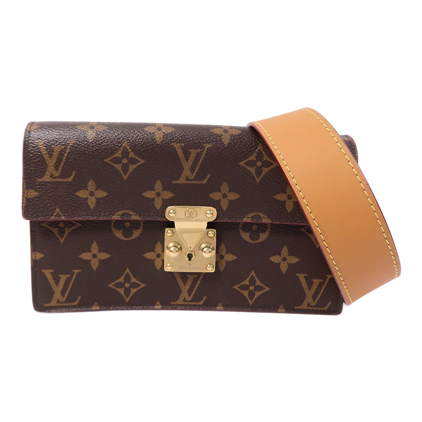 LOUIS VUITTON Monogram S Lock Belt Pouch GM腰包