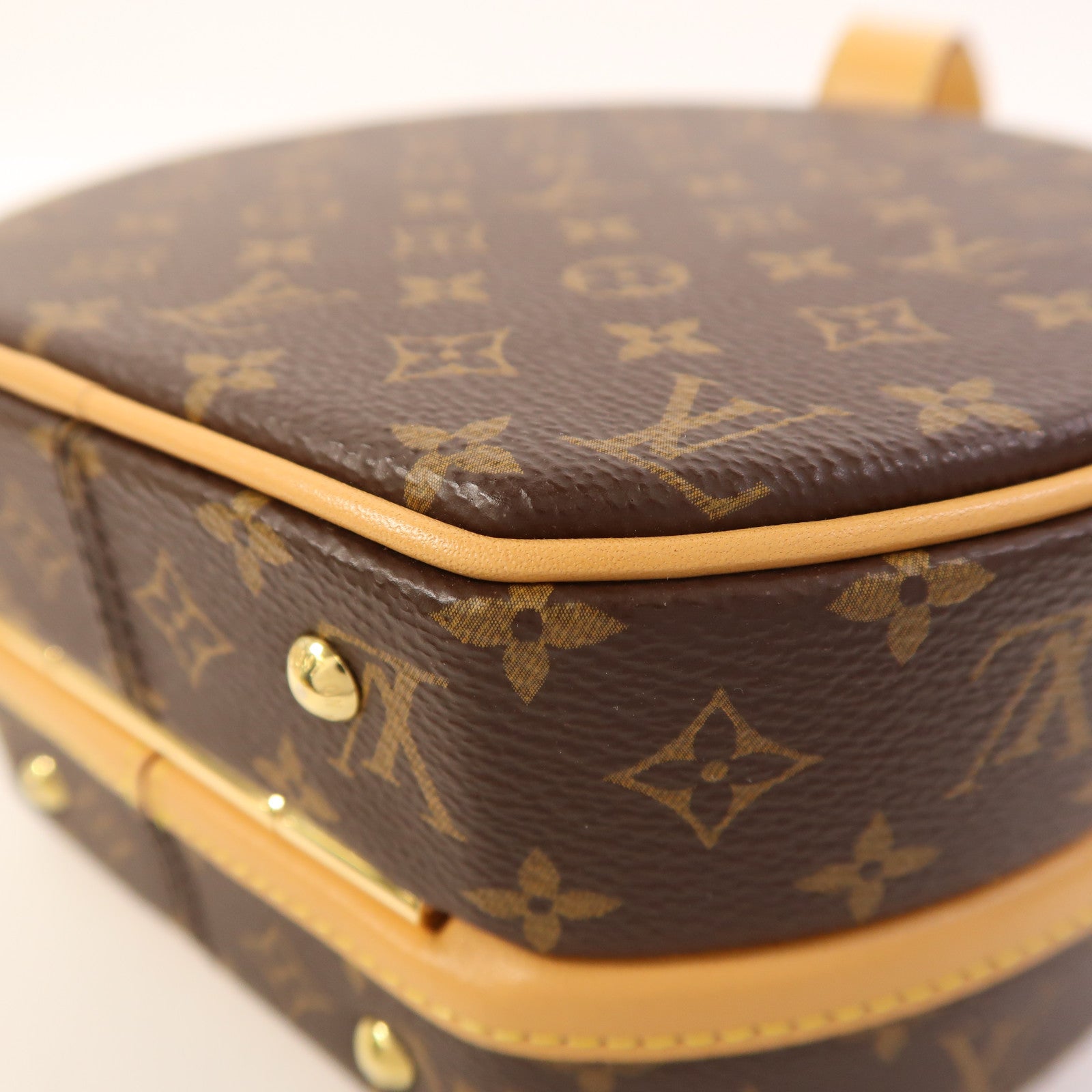 LOUIS VUITTON Monogram Petite Boite Chapeau金扣手挽肩背兩用袋