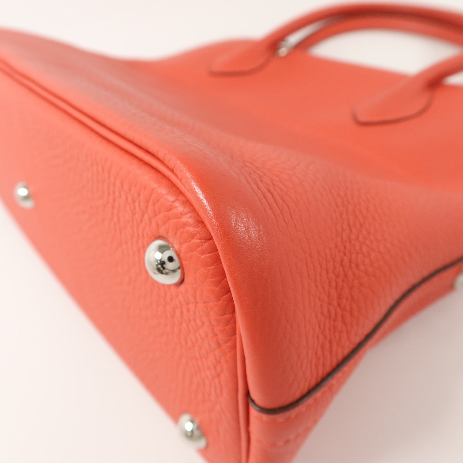 HERMES Togo皮革Bolide 31手挽袋Rouge Pivoine