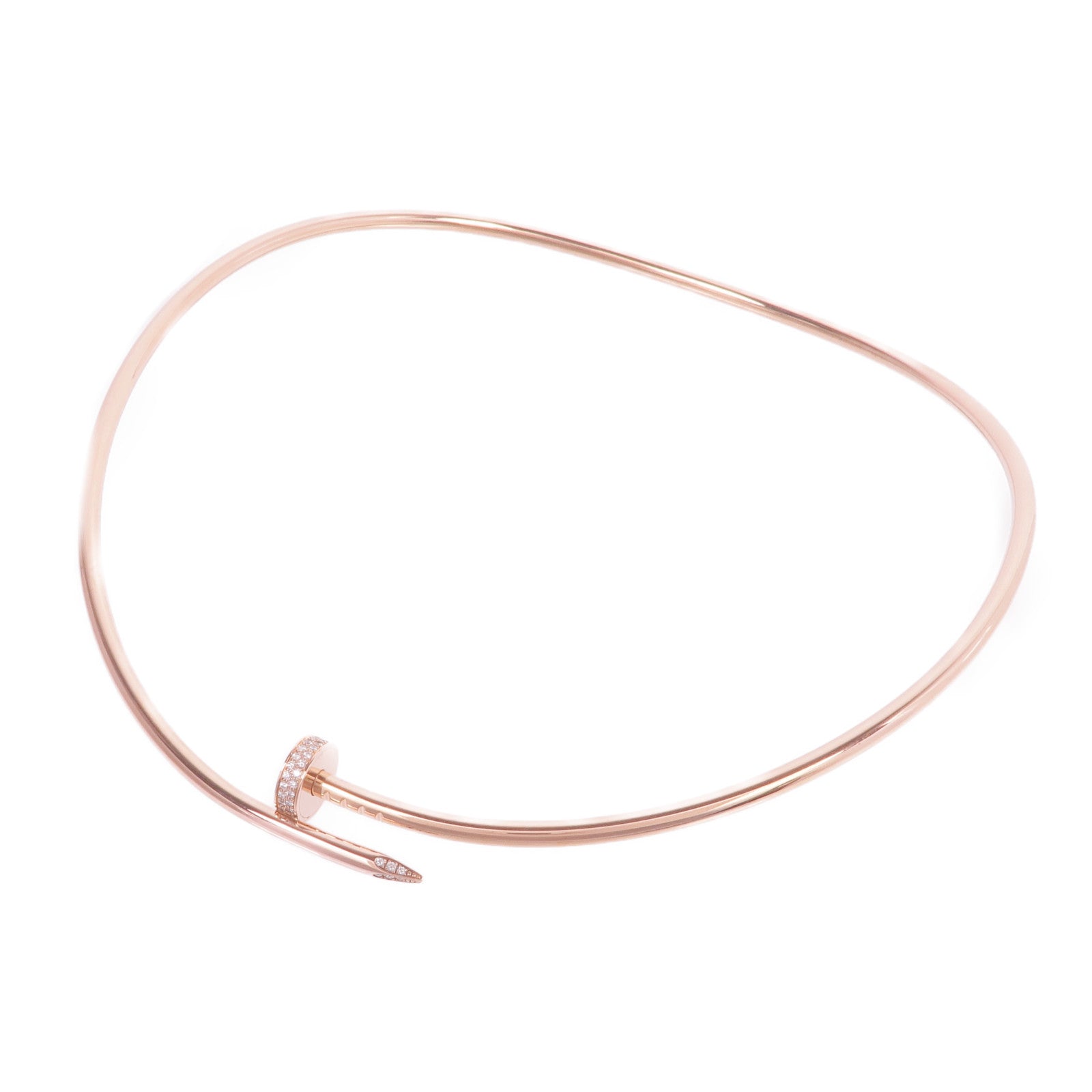 CARTIER 18K玫瑰金Juste un Clou NecklaceDiamond Necklace鑽石項鍊