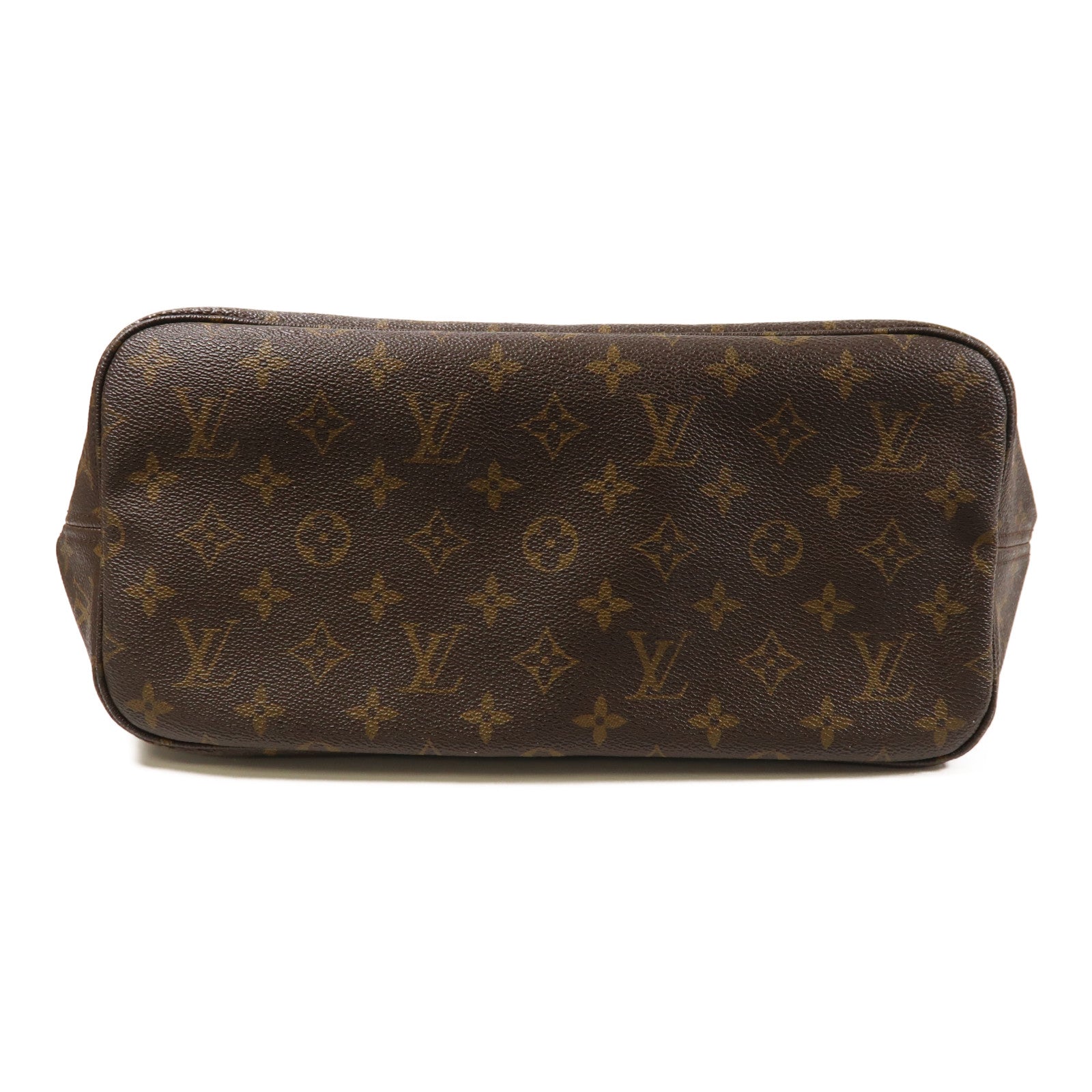LOUIS VUITTON Monogram Neverfull MM金扣手挽袋