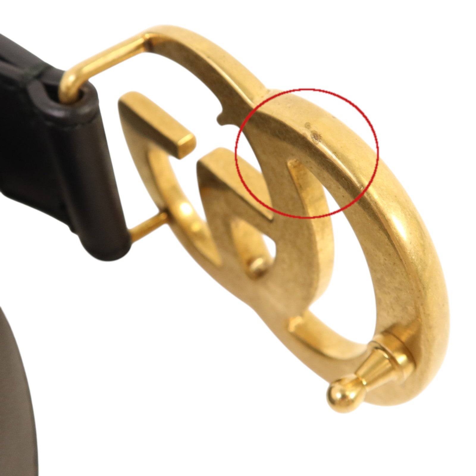 GUCCI 牛皮皮革Belt金扣皮帶