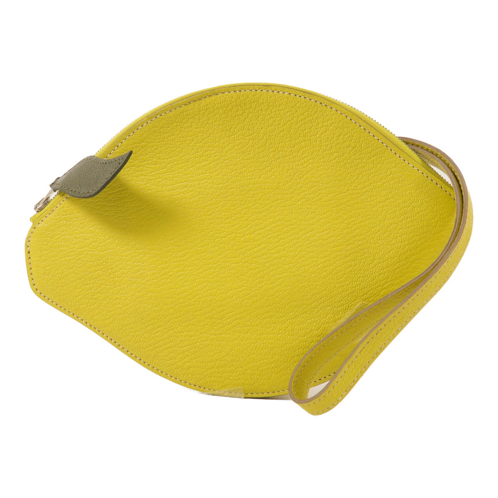 HERMES Chevre皮革Lemon Tutti Frutti Clutch手拿包Lime