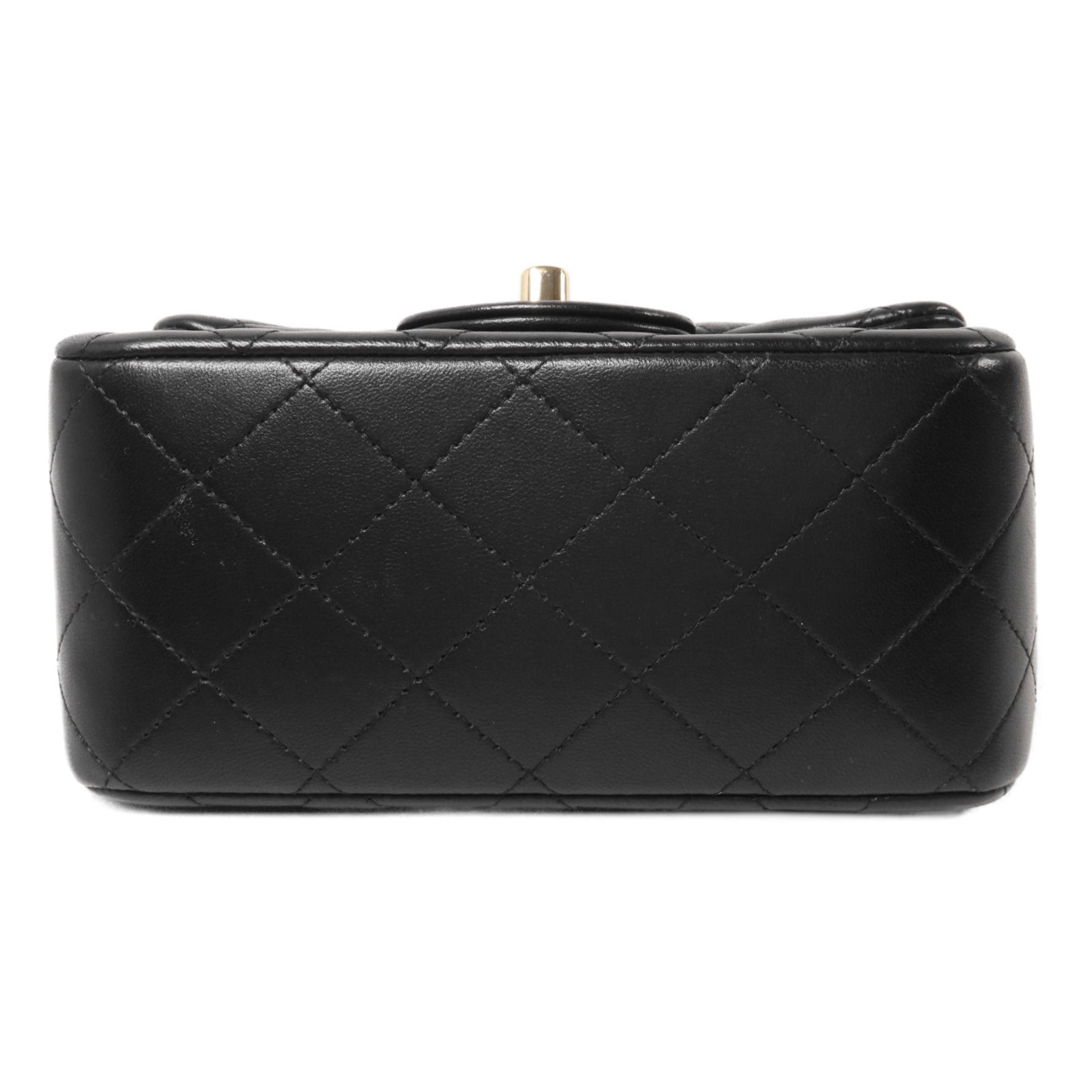 CHANEL 羊皮皮革Mini Classic 17鏈帶肩背袋
