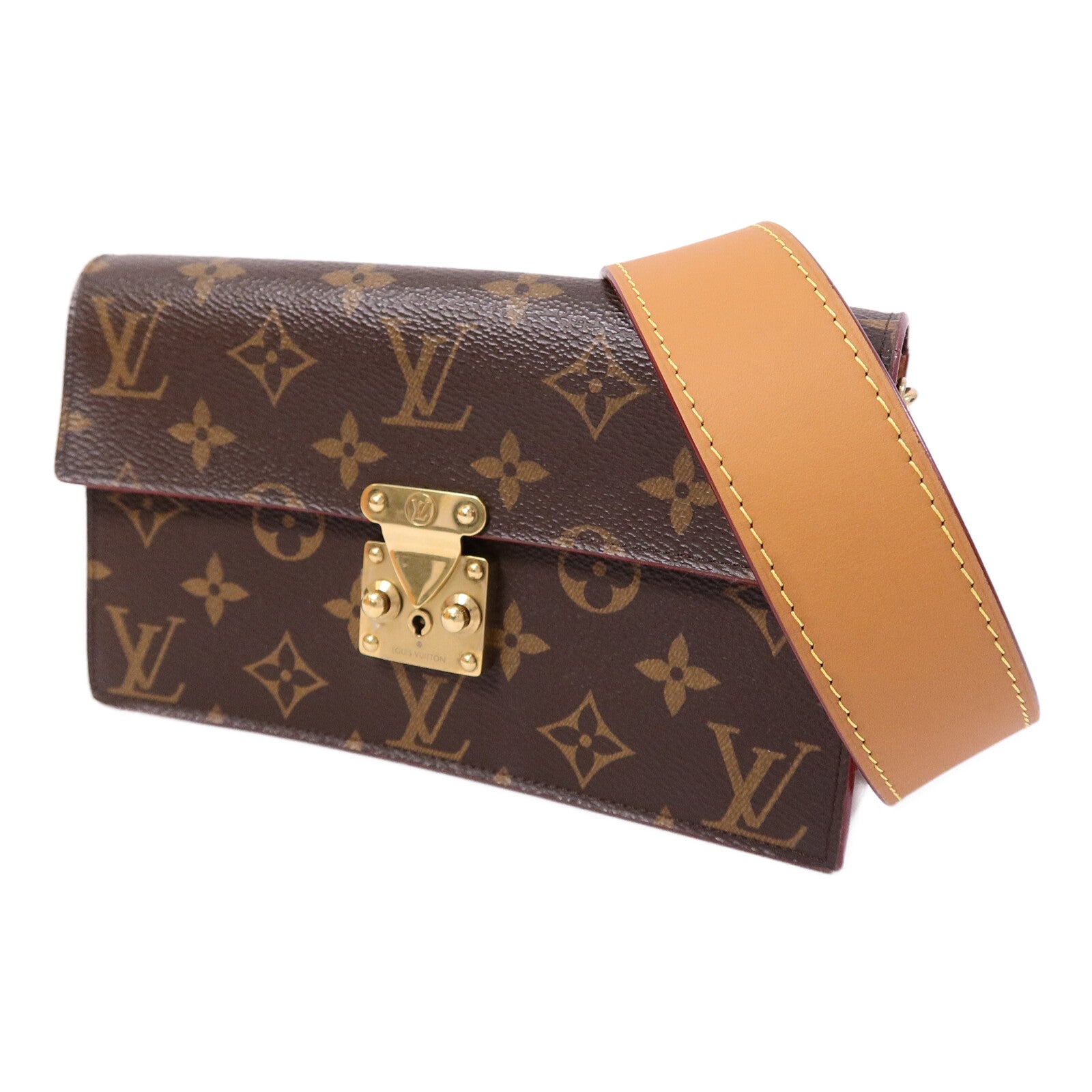 LOUIS VUITTON Monogram S Lock Belt Pouch GM腰包