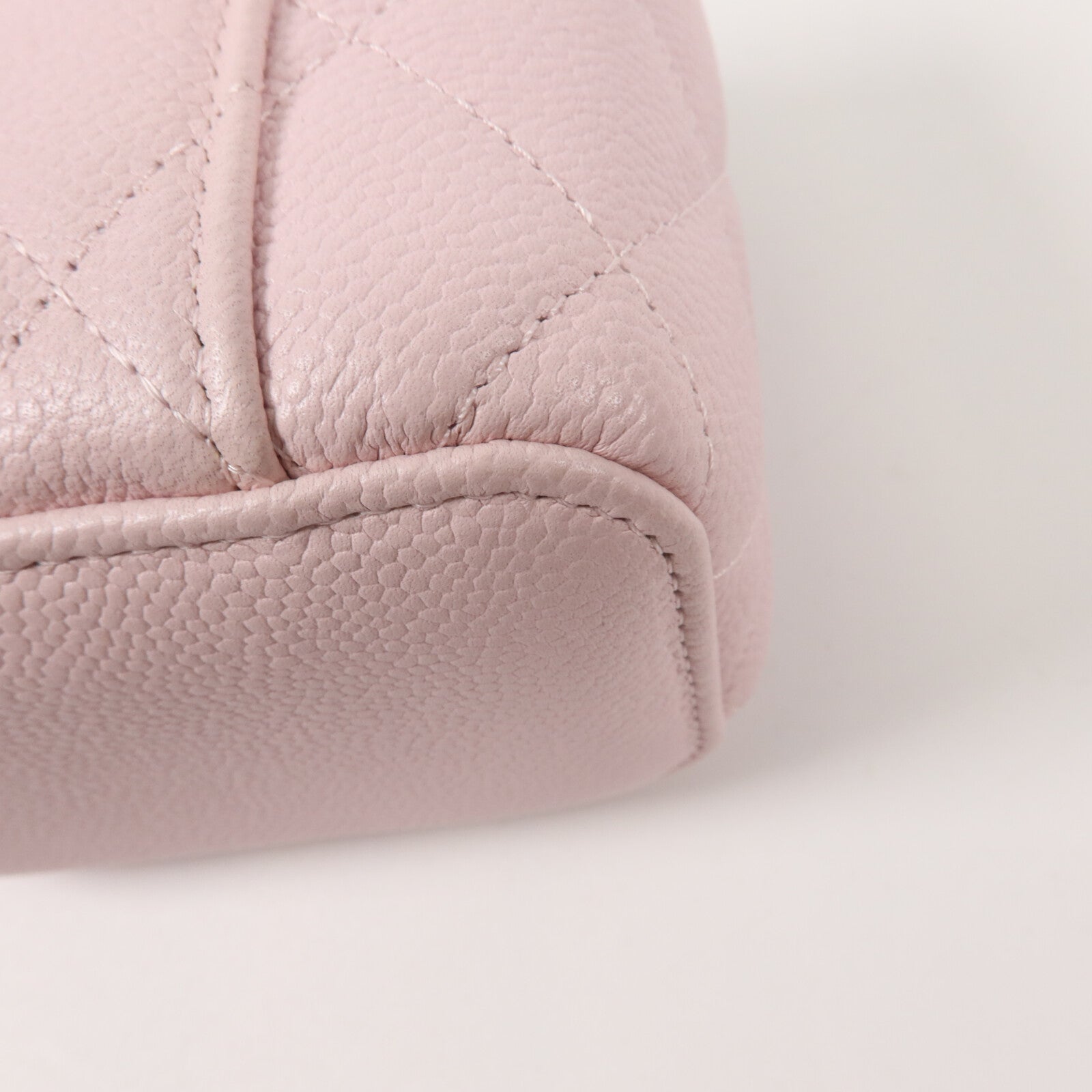 CHANEL Grained Calfskin Mini Vanity Shoulder鏈帶肩背袋
