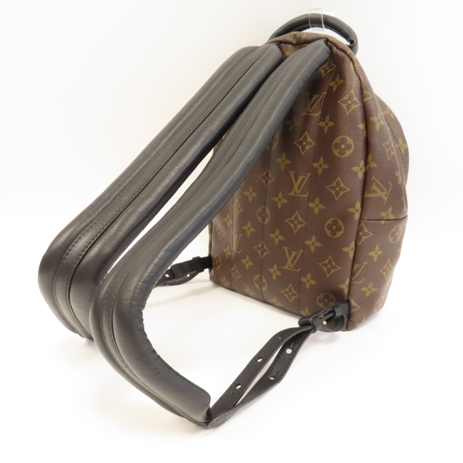LOUIS VUITTON Monogram Reverse Palm Springs PM金扣背包啡色