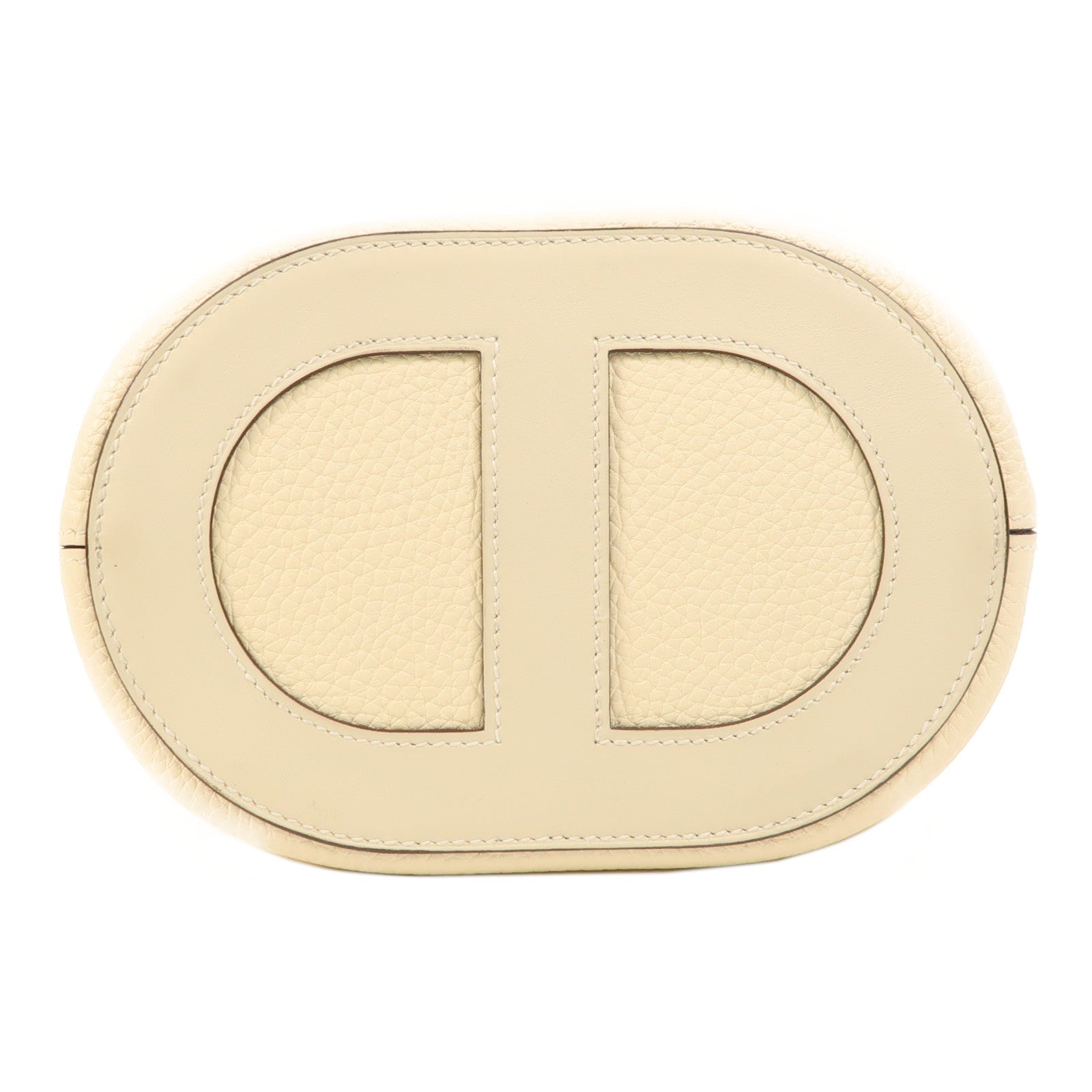 HERMES Clemence皮革In The Loop 18銀扣手挽袋Nata