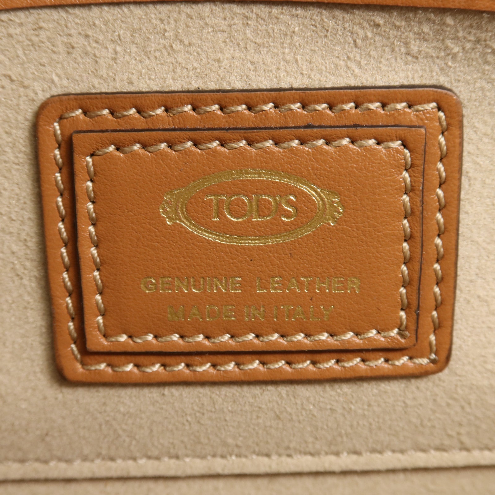 TOD'S 牛皮皮革T Timeless Mini金扣肩背袋