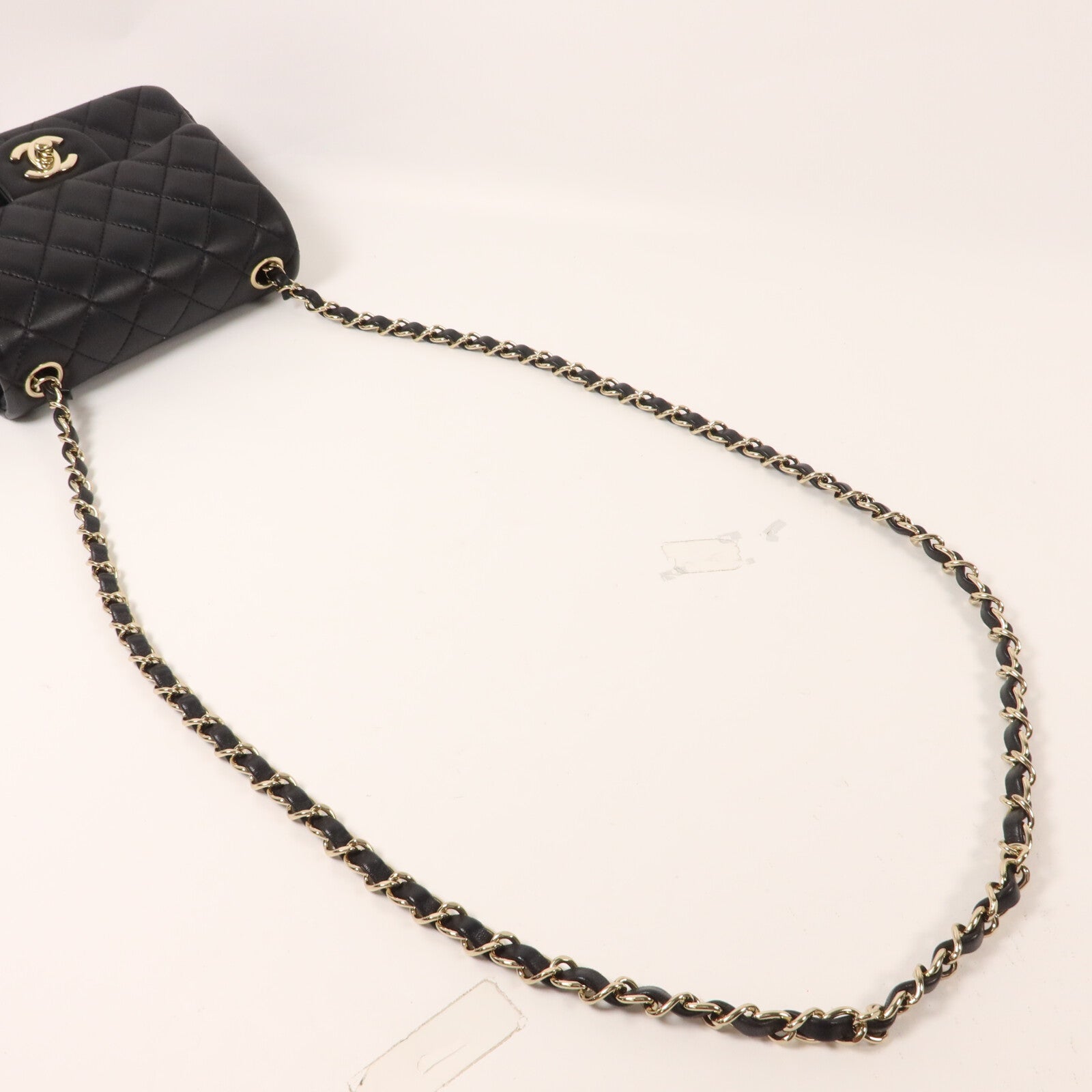 CHANEL 羊皮皮革Mini Classic 17鏈帶肩背袋