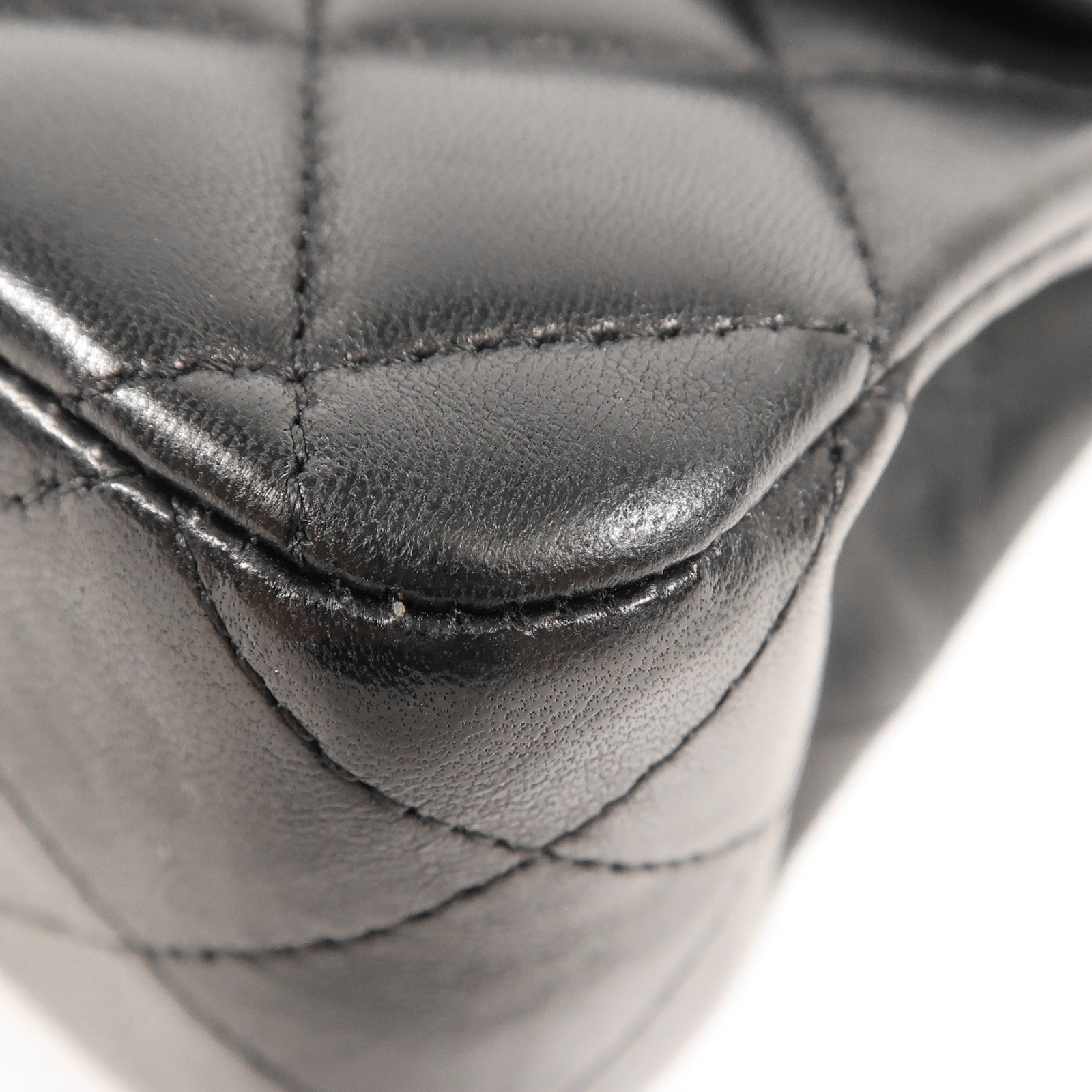 CHANEL 羊皮皮革Classic 25銀扣鏈帶肩背袋