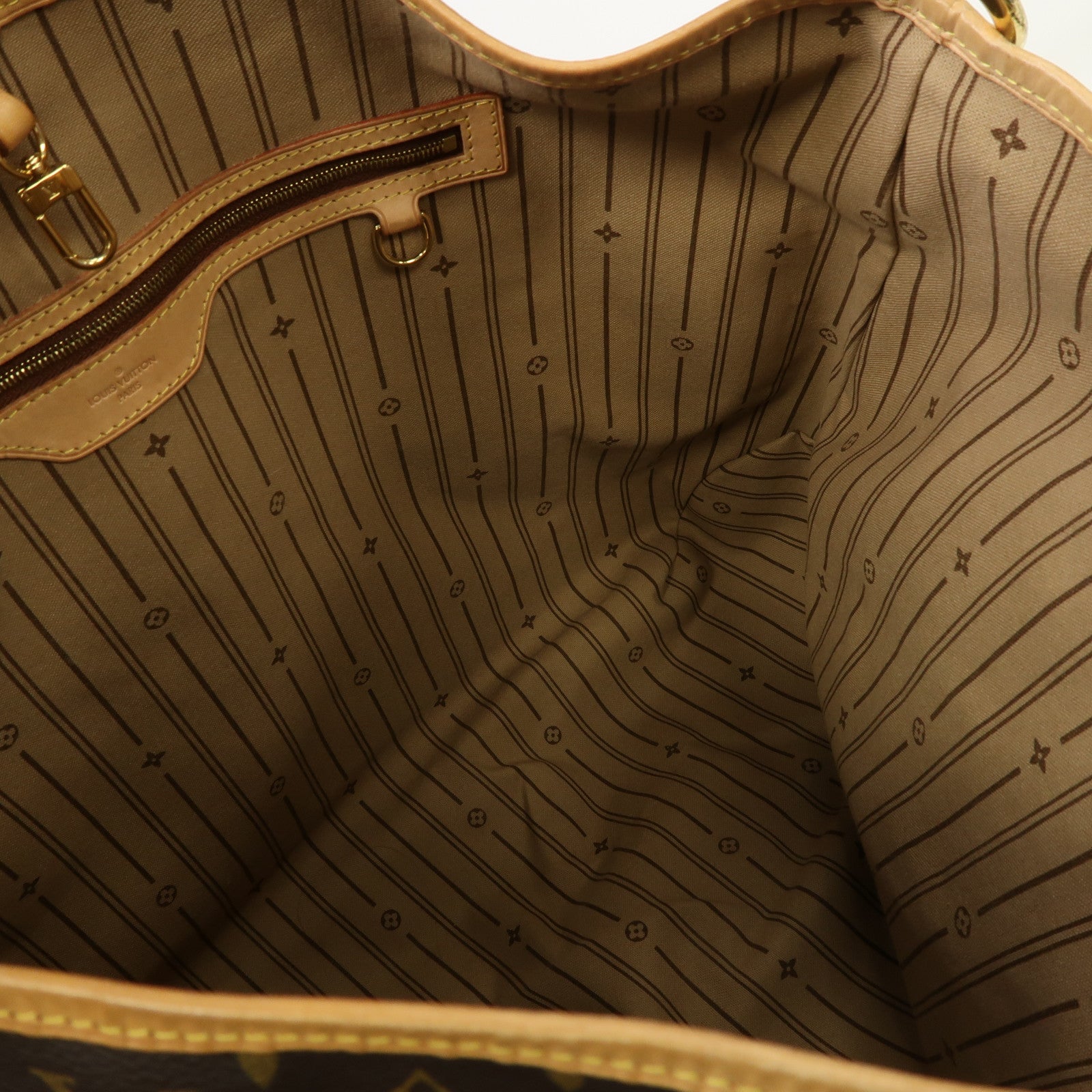 LOUIS VUITTON Monogram Delightful Tote GM金扣肩背袋啡色