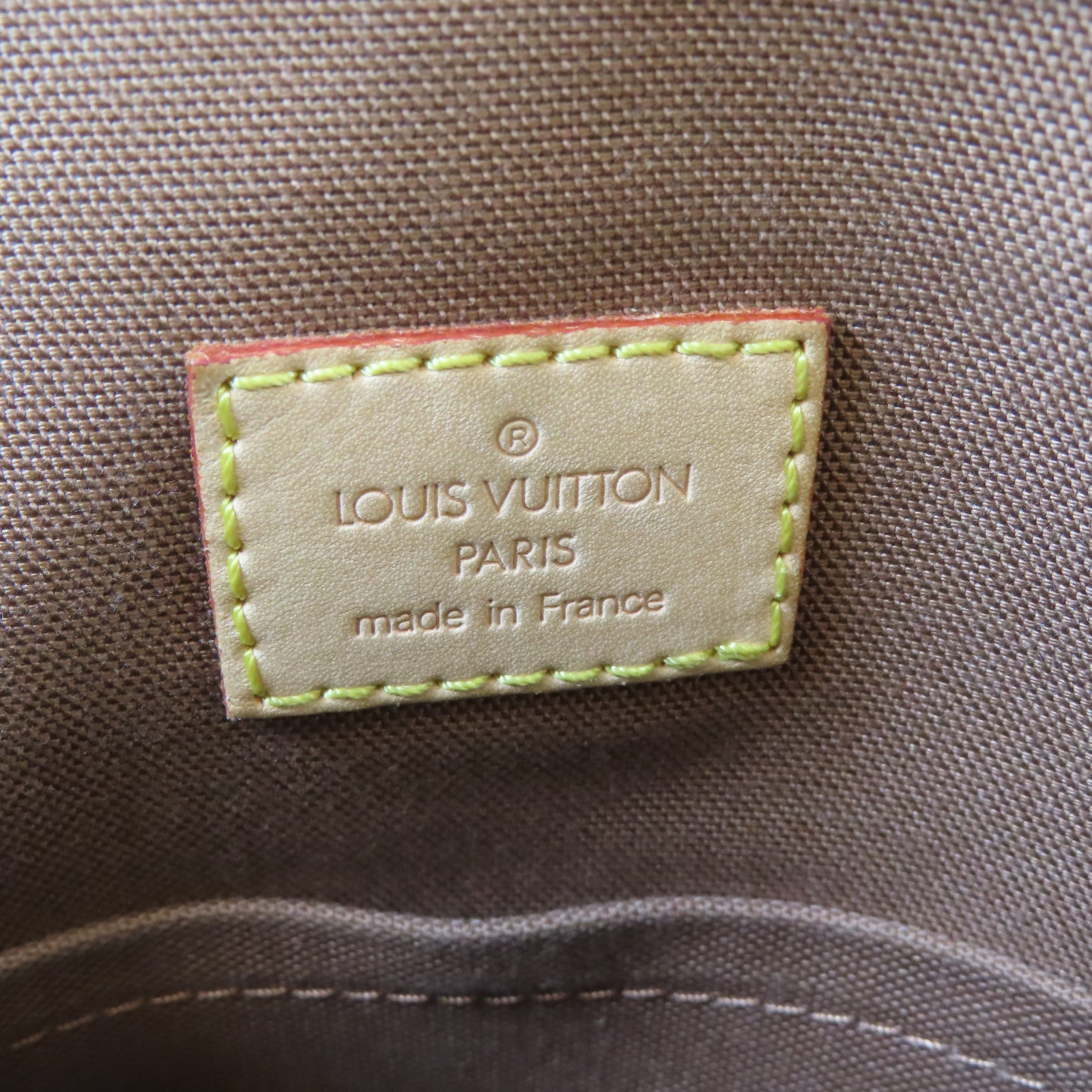 LOUIS VUITTON Monogram Batignolles金扣手挽袋啡色