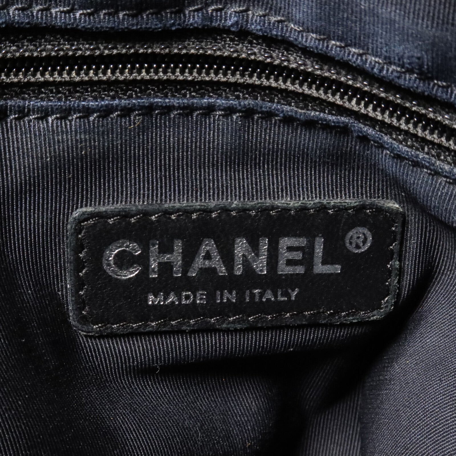 CHANEL PVC Vinyl CC Tote鏈帶肩背袋