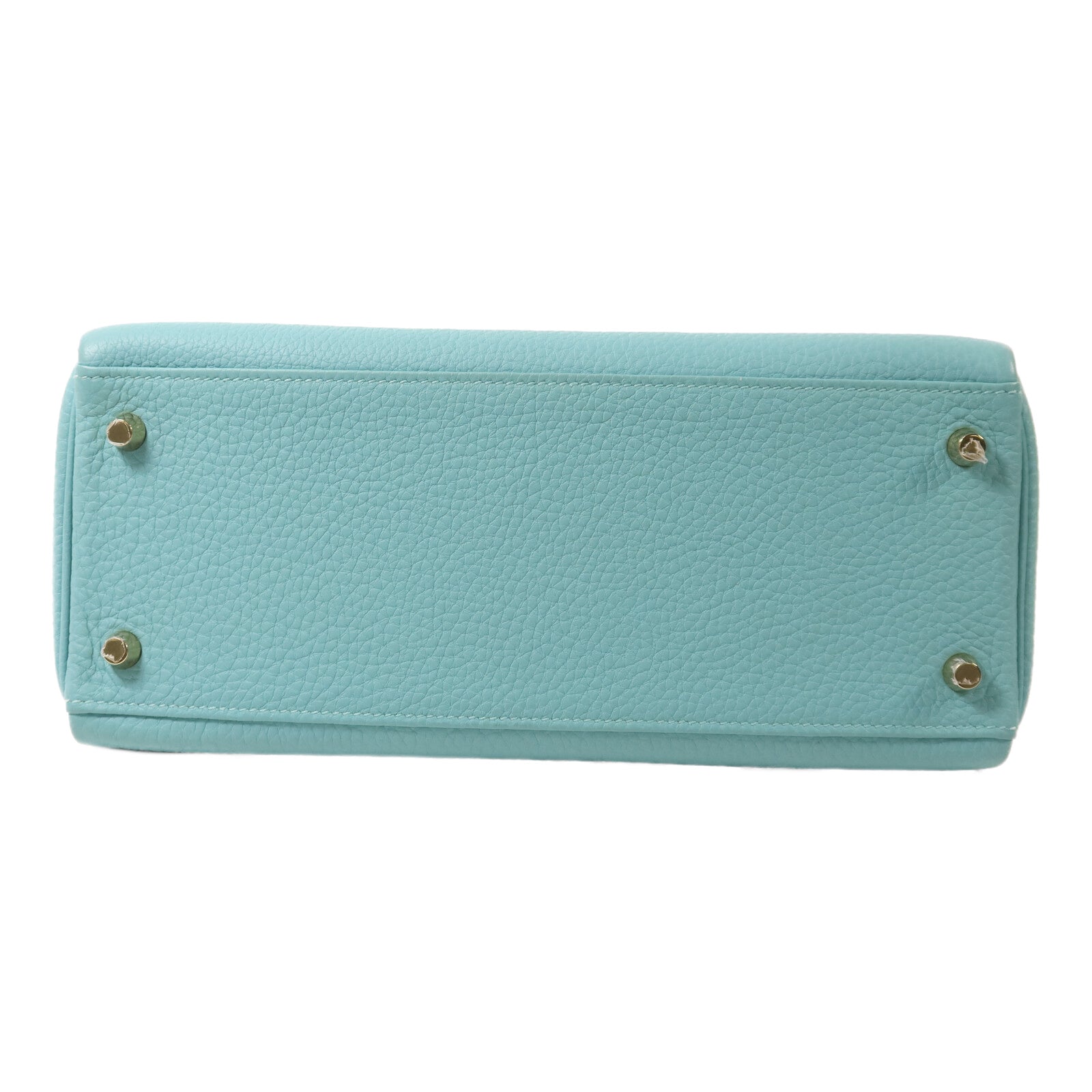 HERMES Togo皮革Kelly 28手挽肩背兩用袋Bleu Atoll