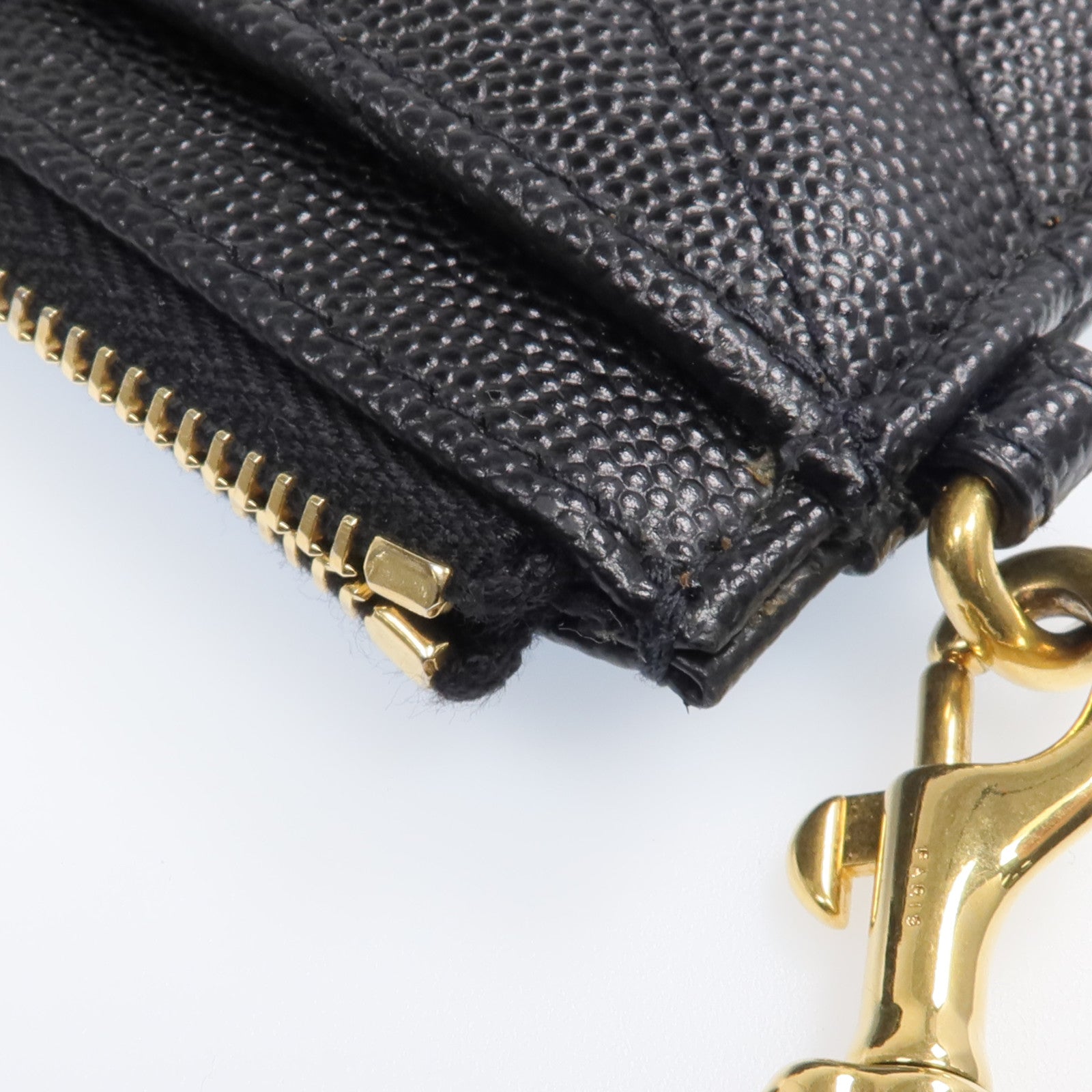SAINT LAURENT 牛皮皮革Bill Large Pouch金扣手拿包