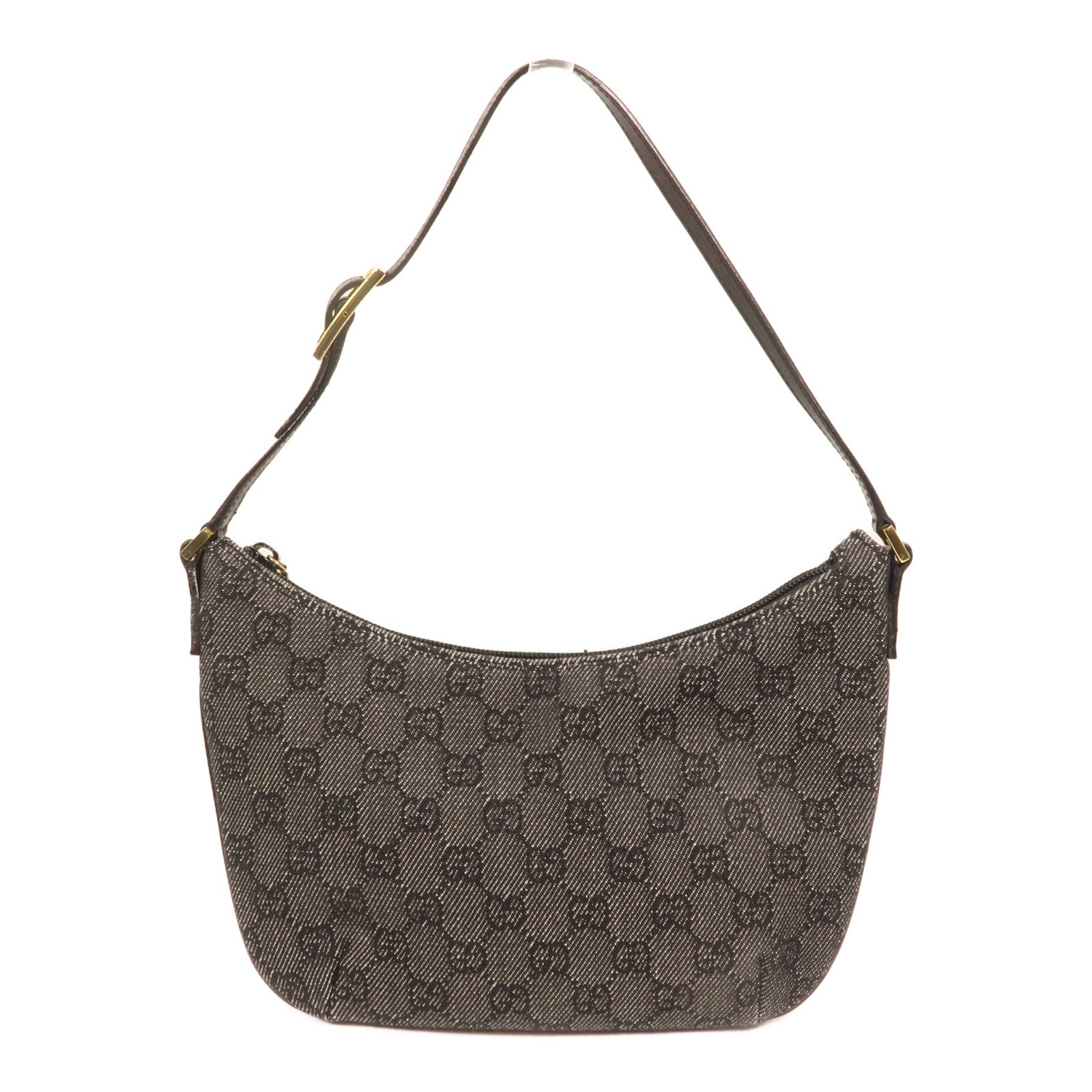 GUCCI 牛仔布Shoulder Bag金扣肩背袋