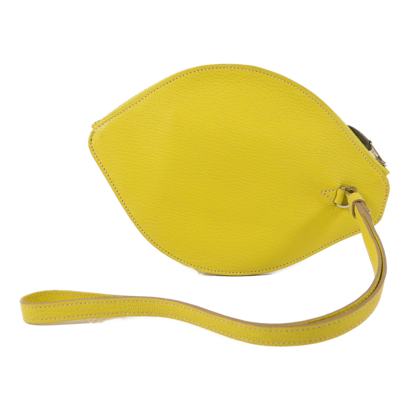 HERMES Chevre皮革Lemon Tutti Frutti Clutch手拿包Lime