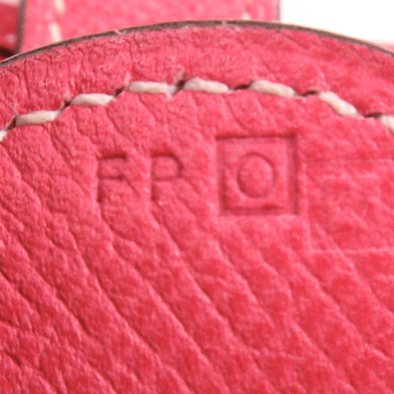 HERMES Epsom皮革Evelyne GM銀扣肩背袋Rose Tyrien