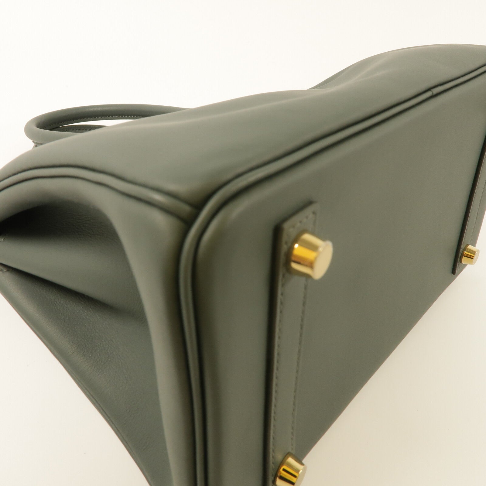 HERMES Swift皮革Birkin 25手挽袋Vert Mangrove