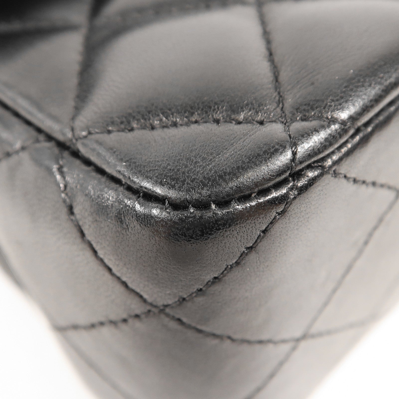 CHANEL 羊皮皮革Classic 25銀扣鏈帶肩背袋