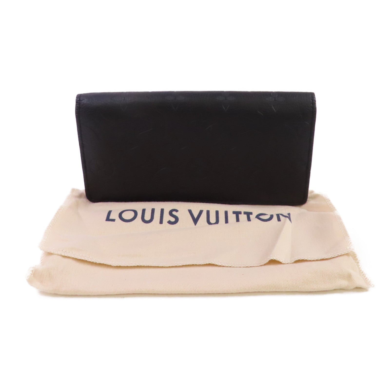LOUIS VUITTON Monogram Shadow Brazza Wallet長錢包黑色