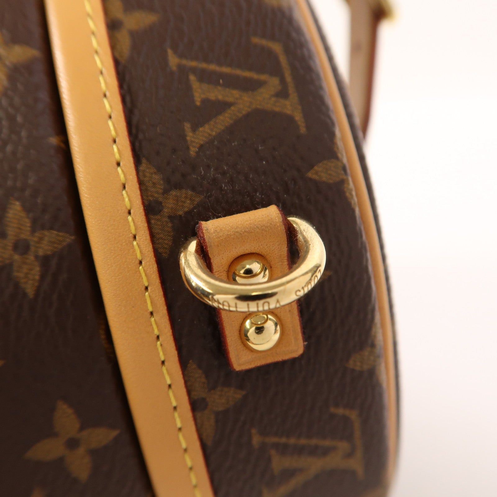 LOUIS VUITTON Monogram Petite Boite Chapeau金扣手挽肩背兩用袋