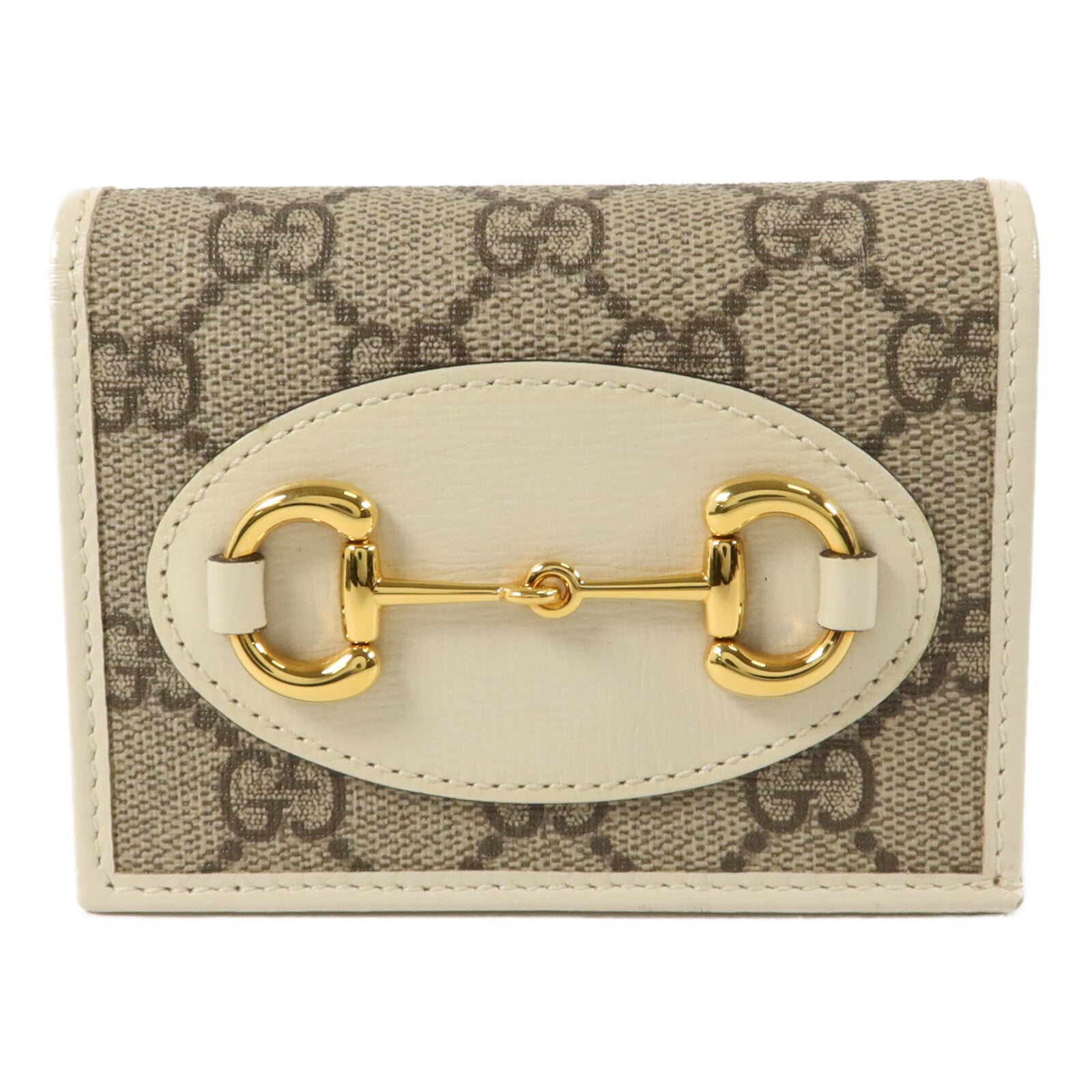 GUCCI 塗層帆布Horsebit 1955 Bifold Wallet錢包