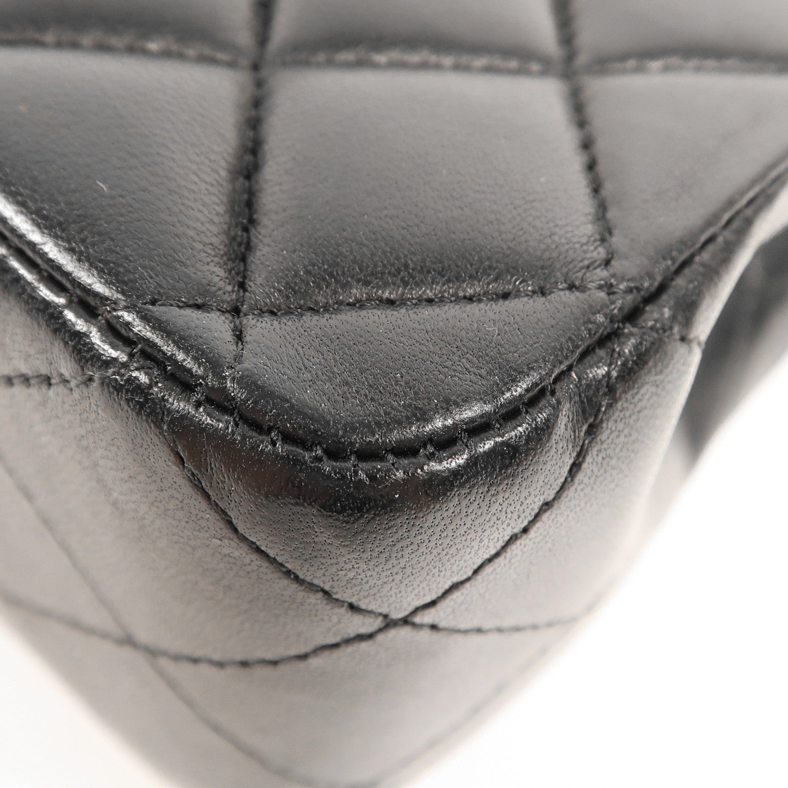 CHANEL 羊皮皮革Classic 25銀扣鏈帶肩背袋