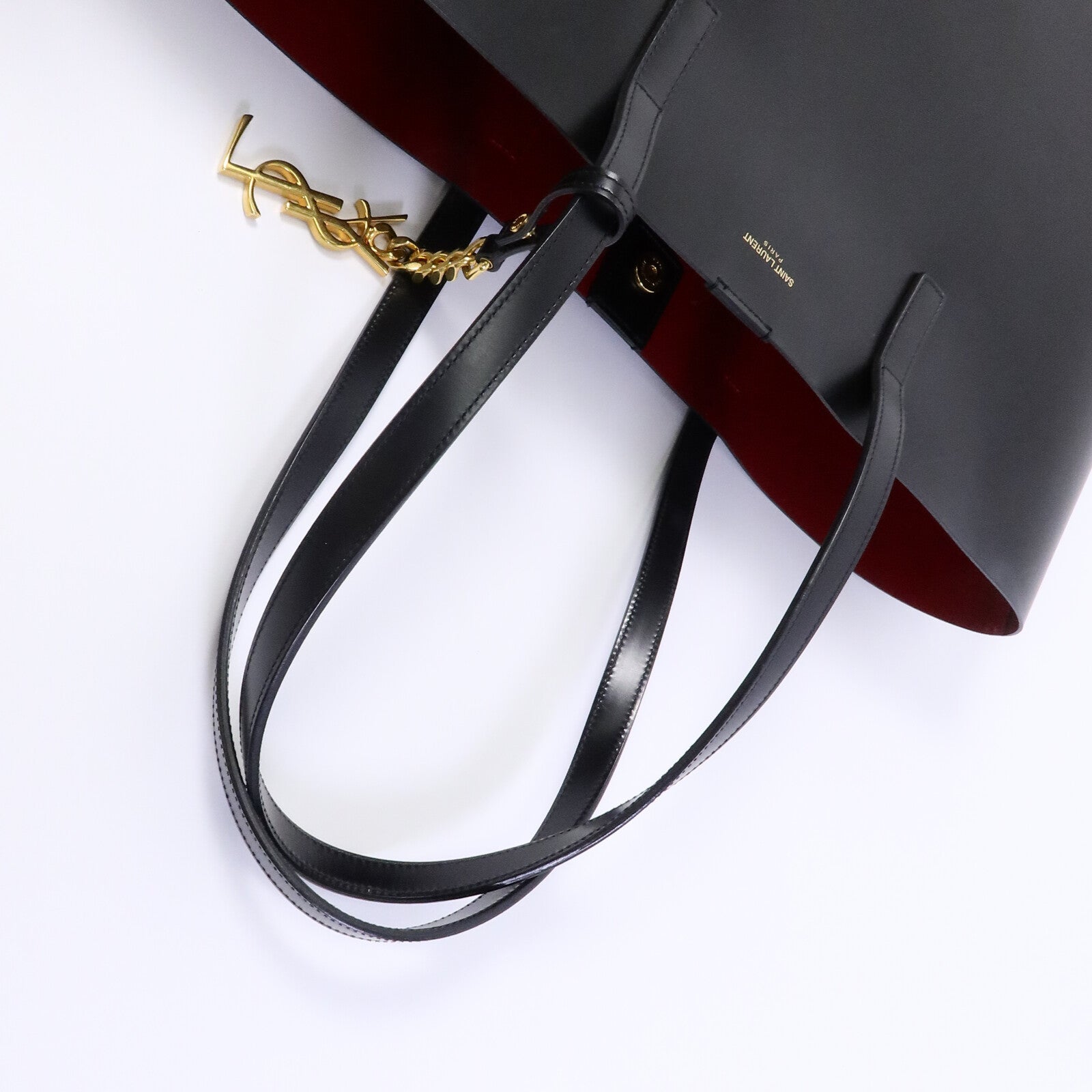 SAINT LAURENT 牛皮皮革Tote Bag手挽袋