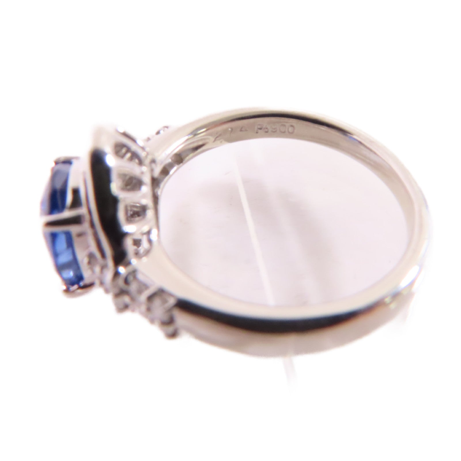 JEWELRY 【激減優惠】PT900鉑金/2.14ct藍寶石/0.47ct鑽石Sapphire/Diamond Ring戒指US#6