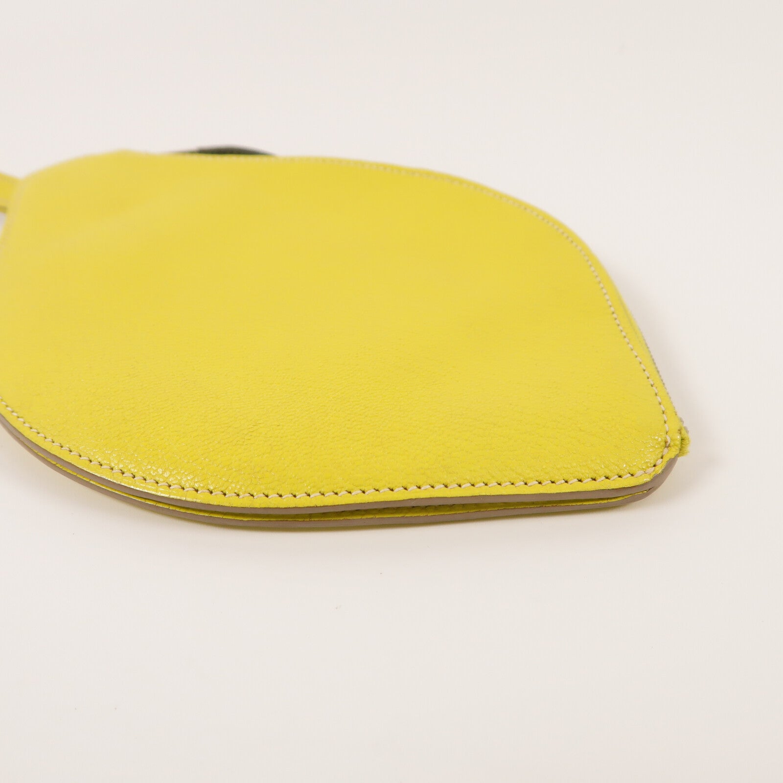 HERMES Chevre皮革Lemon Tutti Frutti Clutch手拿包Lime
