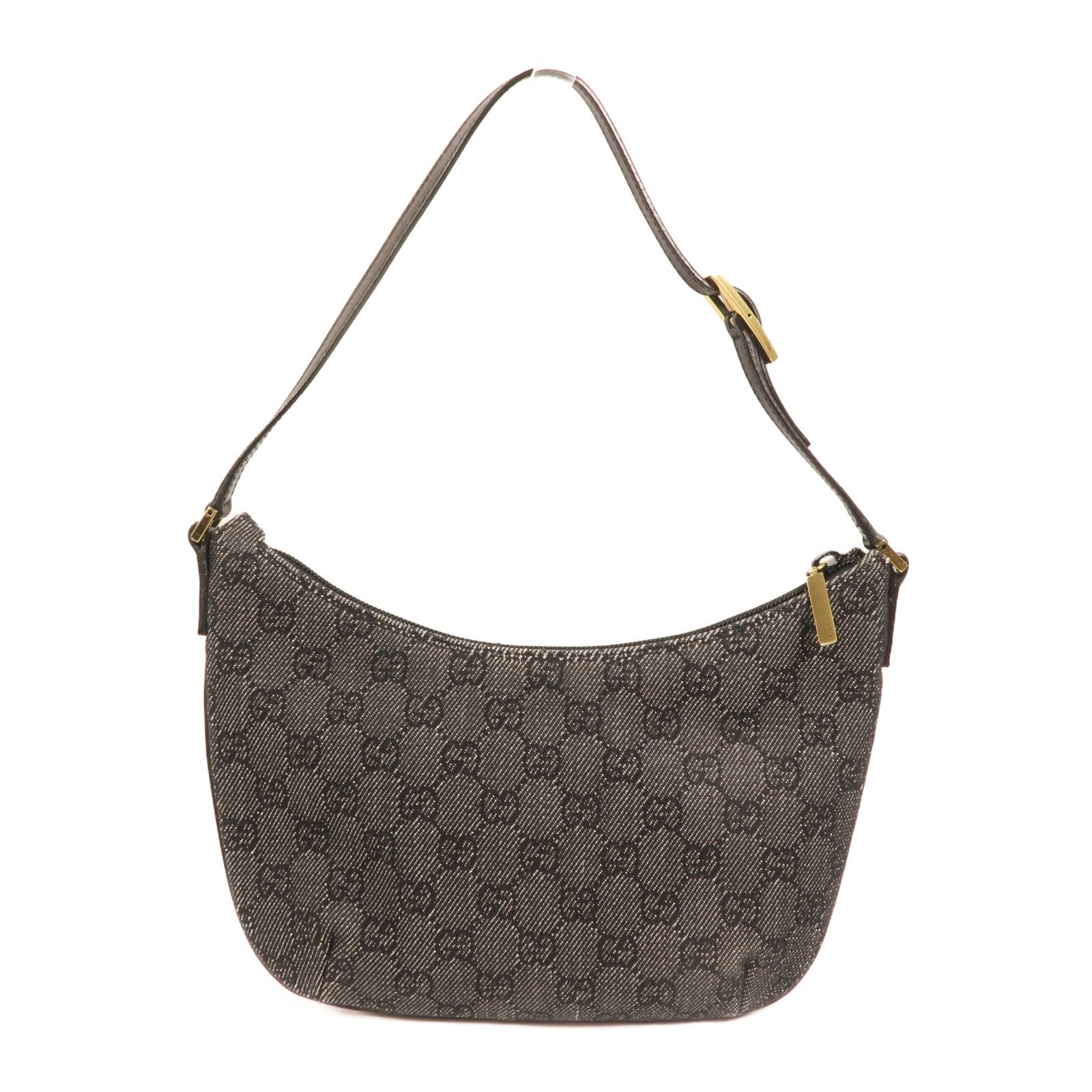 GUCCI 牛仔布Shoulder Bag金扣肩背袋