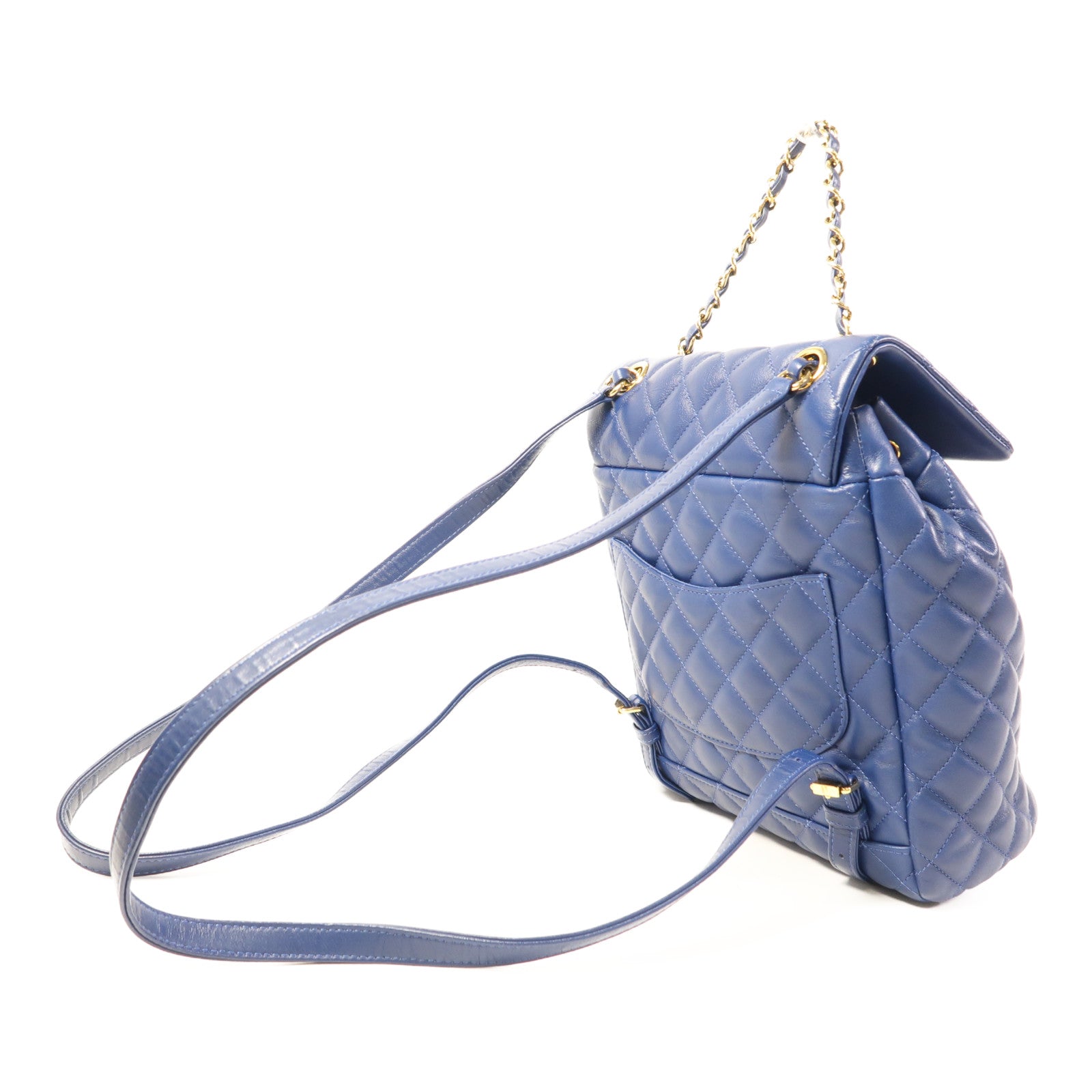 CHANEL 羊皮皮革Urban Spirit Backpack金扣背包