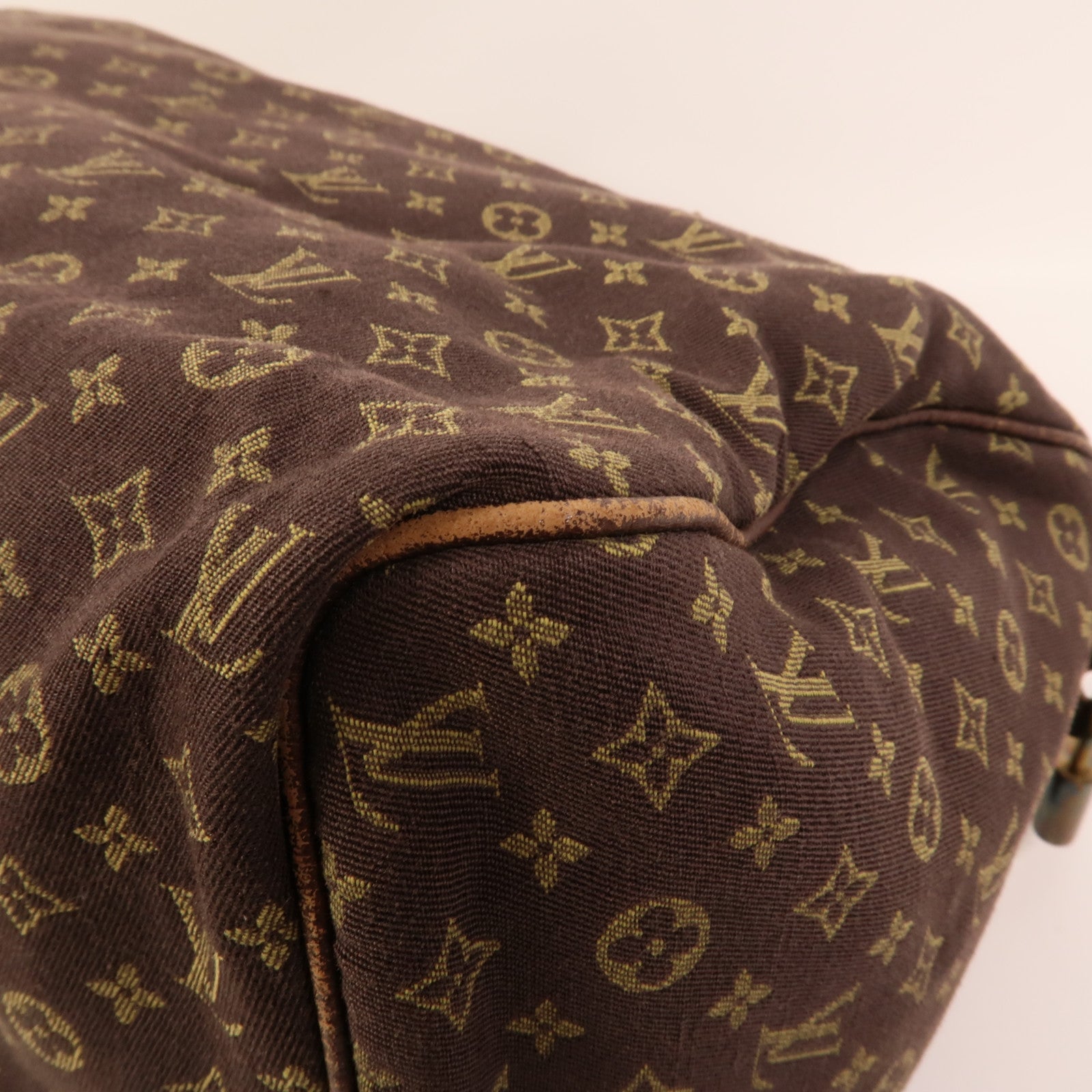 LOUIS VUITTON Monogram Mini Lin Speedy 30金扣手挽袋